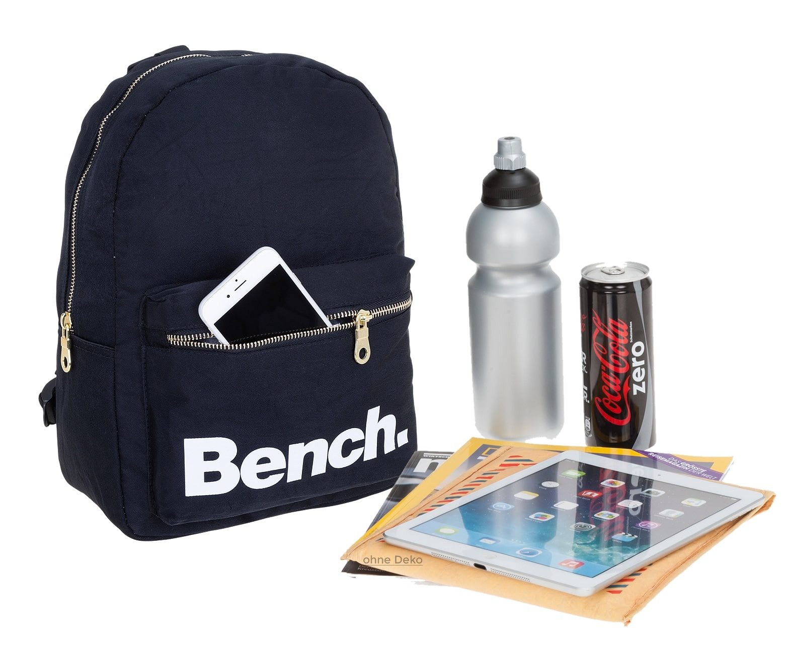 Bench. Cityrucksack Rucksack klein Damen Mädchen Freizeitrucksack, Büro Reise Freizeit Daypack Damenrucksack Handgepäck Nova + Etui