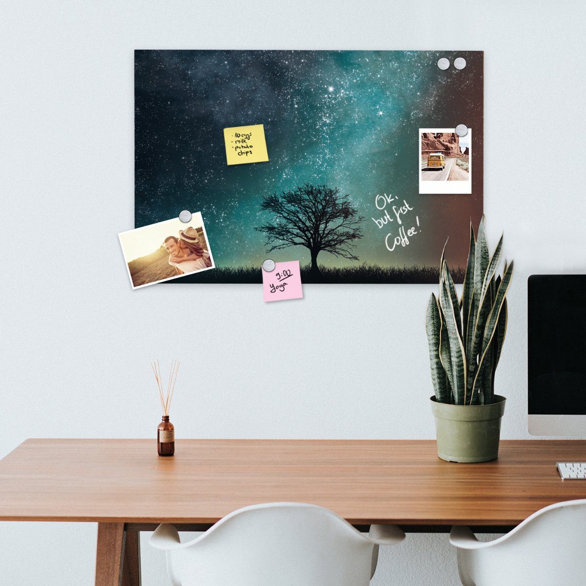 Navaris Tafel Magnetpinnwand Memoboard - 60x40 günstig online kaufen