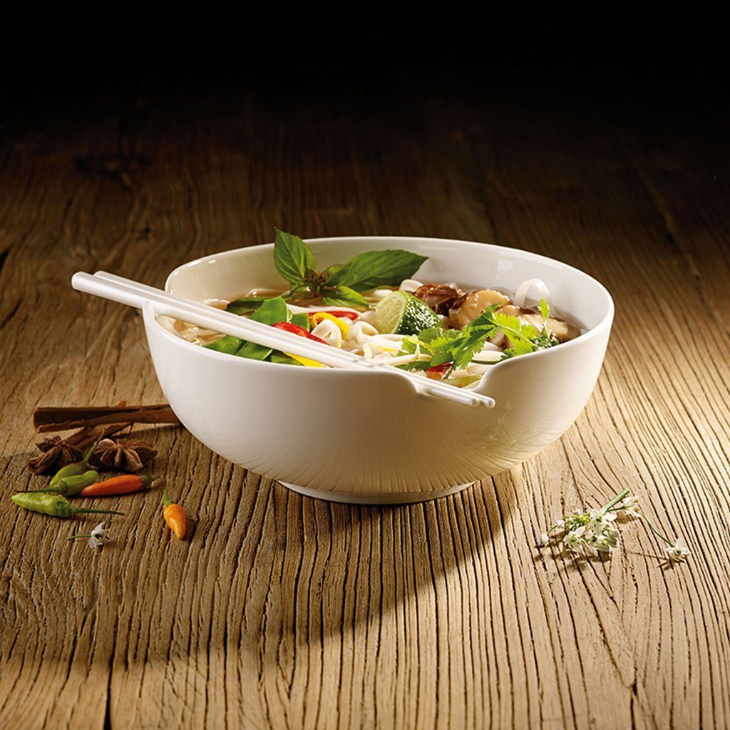 Villeroy & Boch Salatschüssel Soup Passion Asia-Suppenschale, Porzellan, (1-tlg), Premium Porcelain, mikrow.- & spülm.sicher, Made in Germany