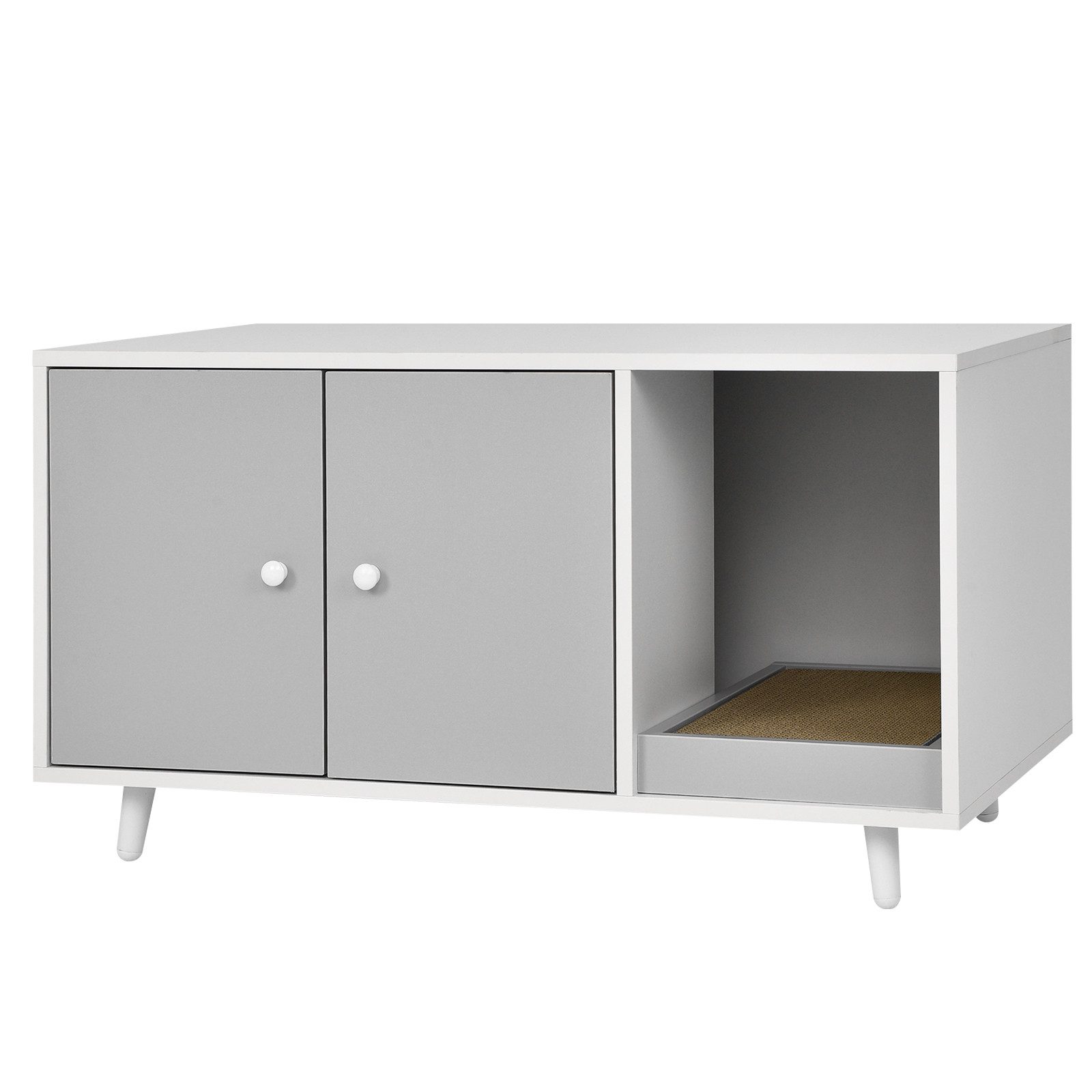 COSTWAY Tierhaus Couchtisch & Katzenhaus, mit günstig online kaufen