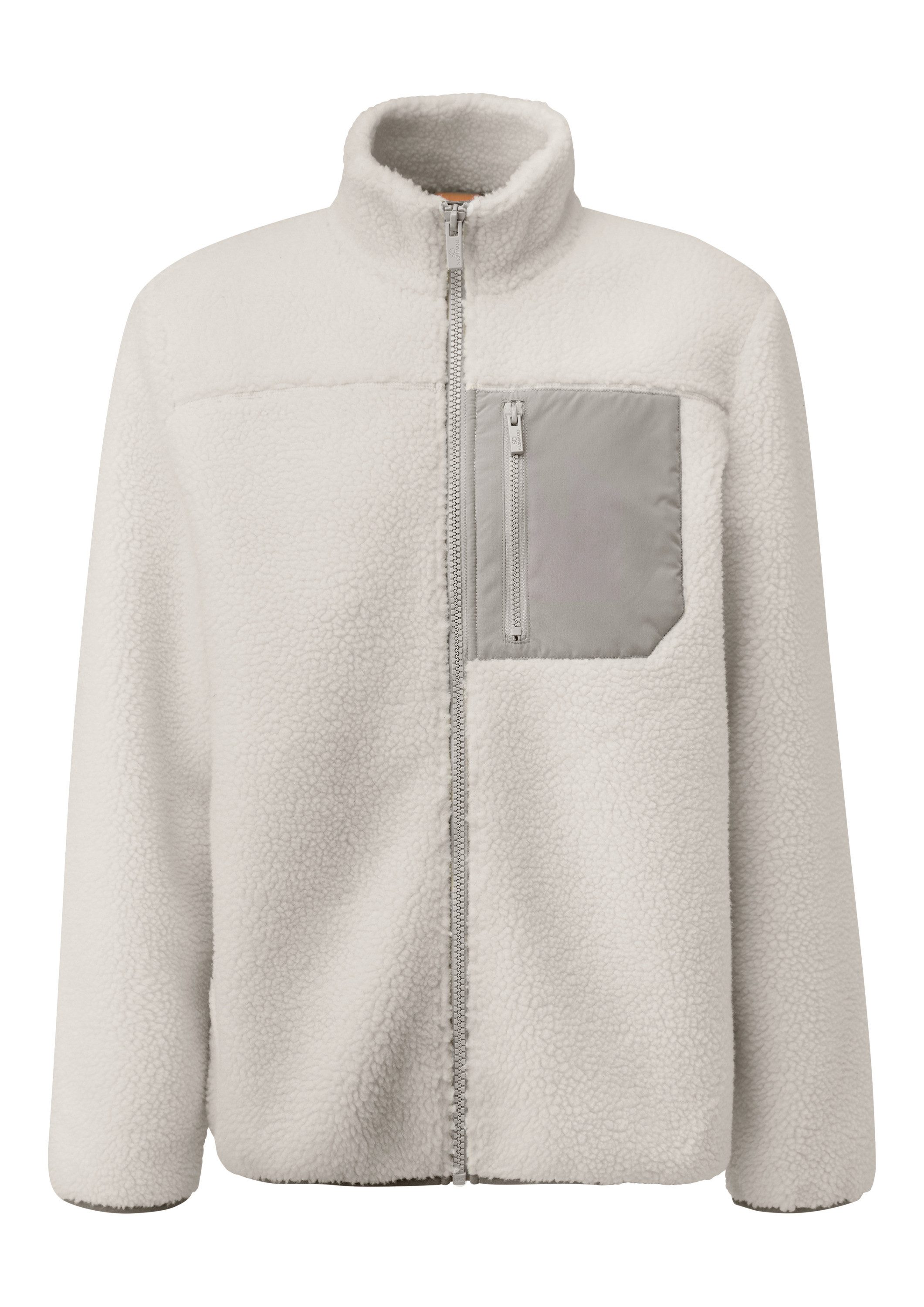 QS Funktionsjacke Outdoor-Jacke Teddyjacke mit Brusttasche günstig online kaufen