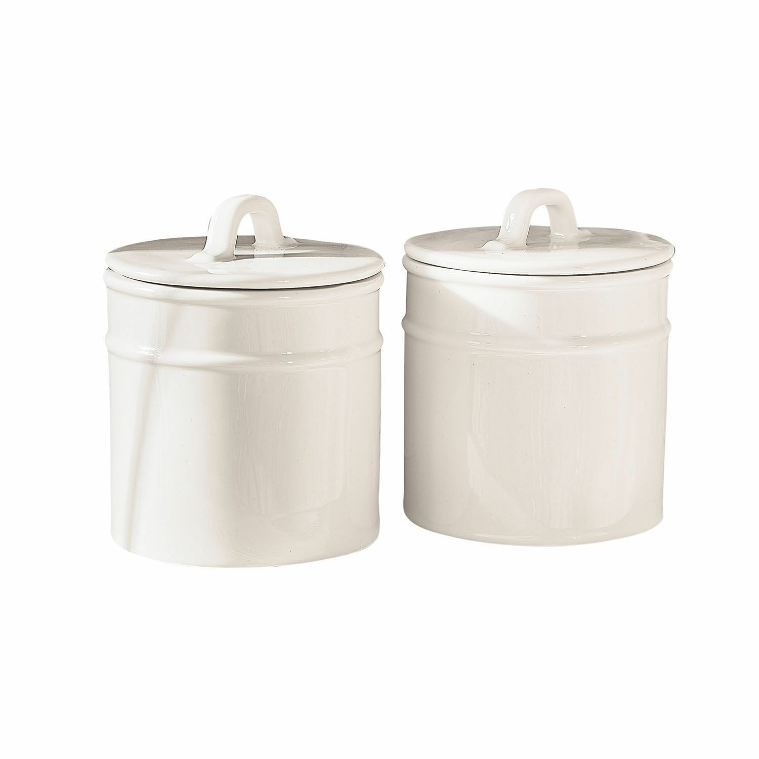 Mirabeau Vorratsdose Vorratsdose 2er Set Civelox weiß, Porzellan
