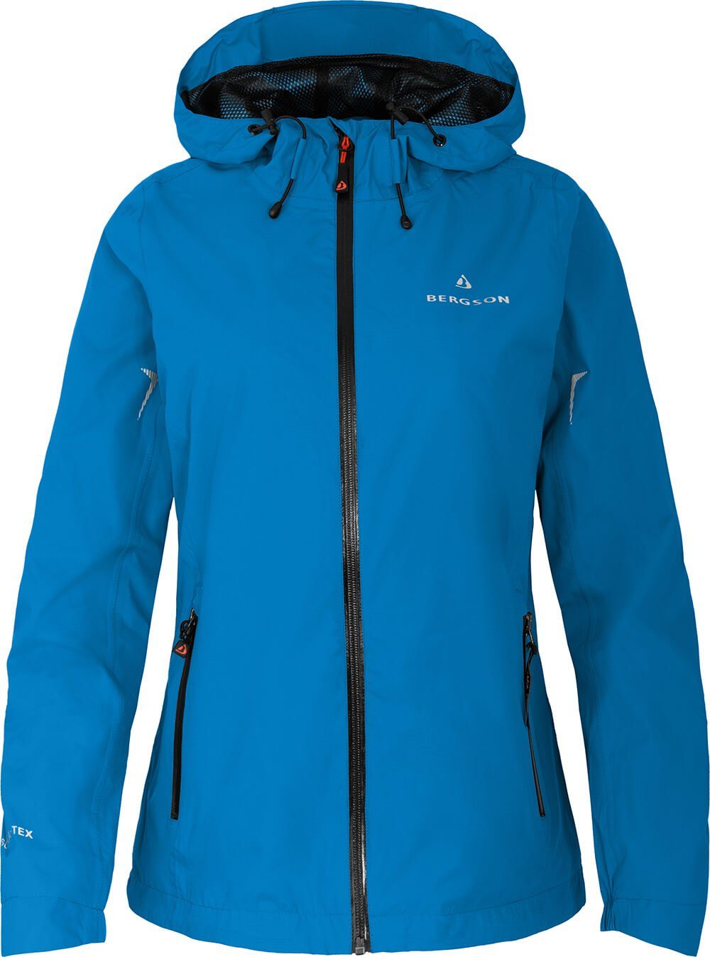 Bergson Regenjacke HELLI Damen Regenjacke, Netzfutter, 12000 mm Wassersäule, Normalgrößen, blau
