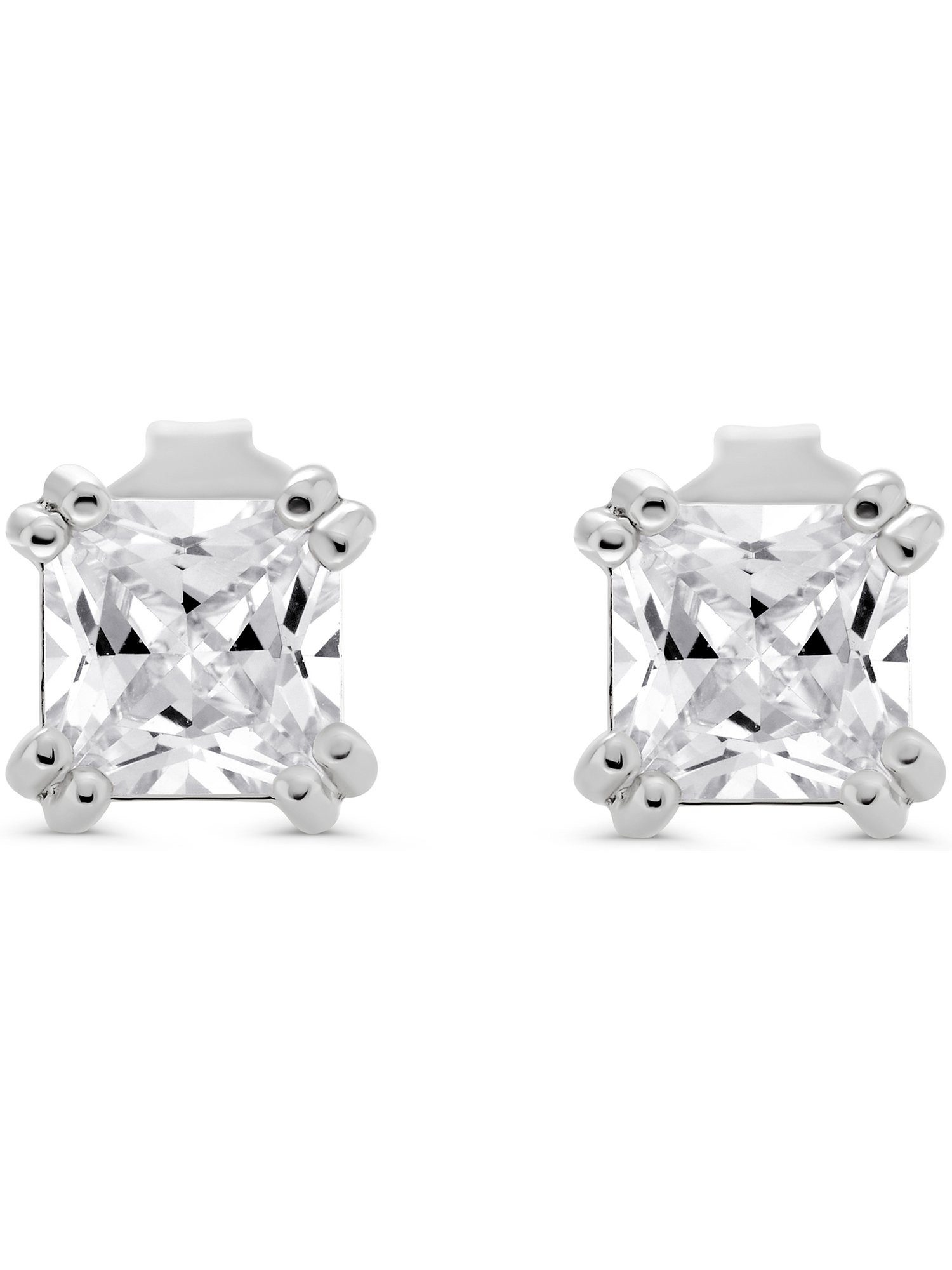 FAVS Paar Ohrhänger FAVS Damen-Ohrhänger 925er Silber 4 Zirkonia