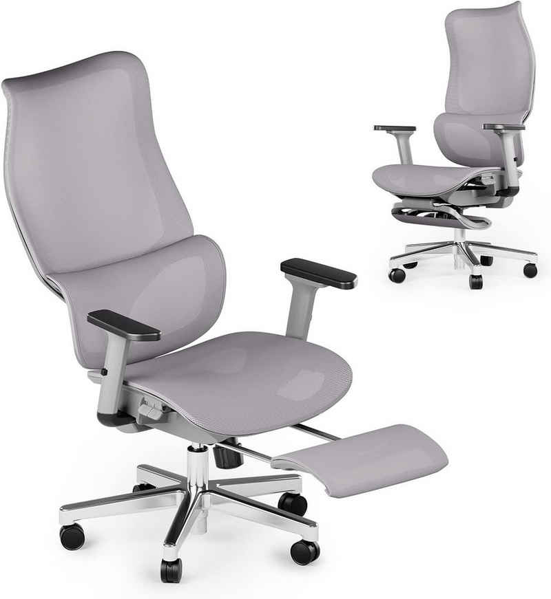 JOYFLY Bürostuhl (Bürostuhl ergonomisch: Schreibtischstuhl mit verstellbarem Sitz), Bürostuhl mit Fußstütze, Bürostuhl Ergonomisch, Büro-Liegestuhl