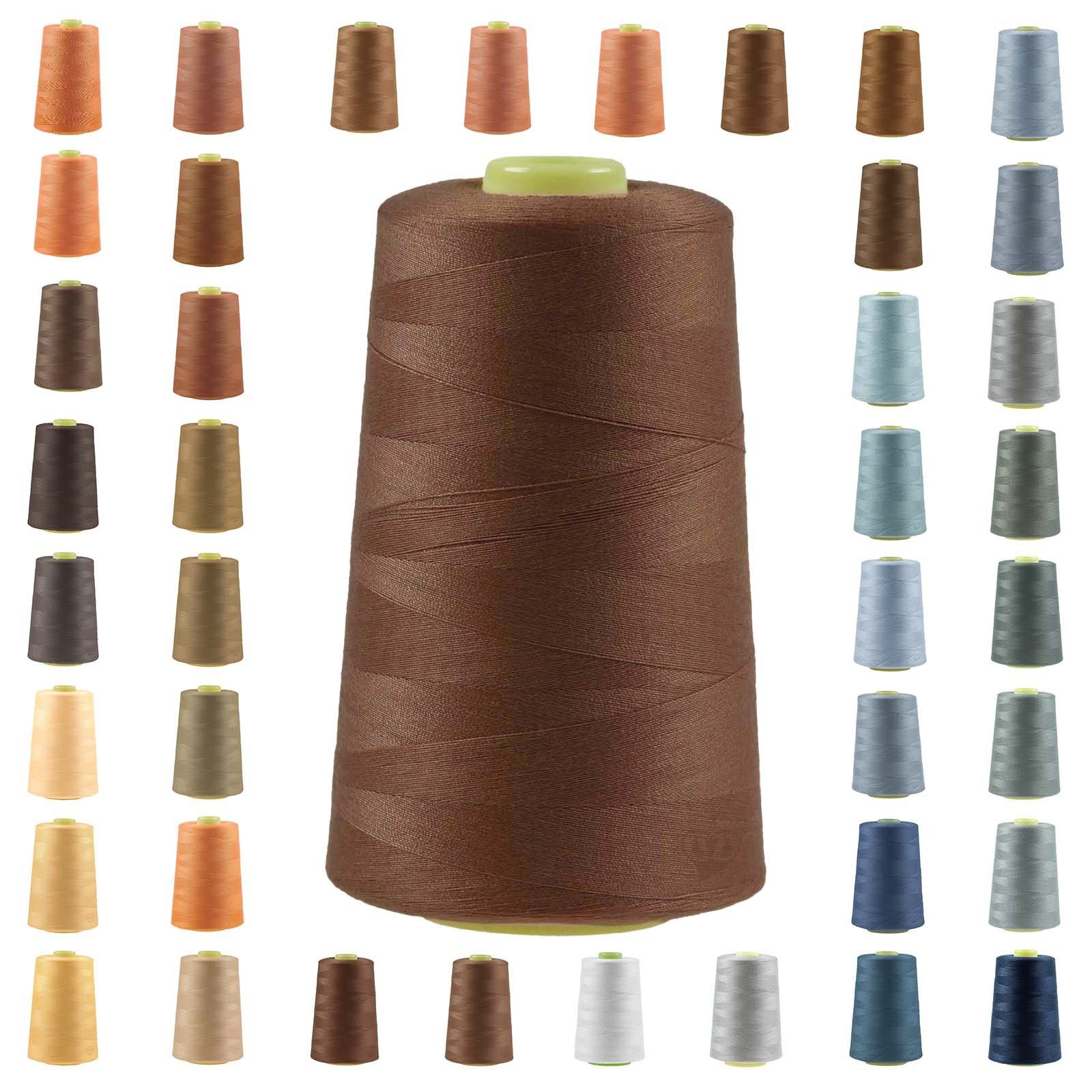 maDDma 4572m Qualitäts Overlock-Garn Overlock-Nähgarn Polyestergarn Overlockgarn, 4572 m, A710 altgold