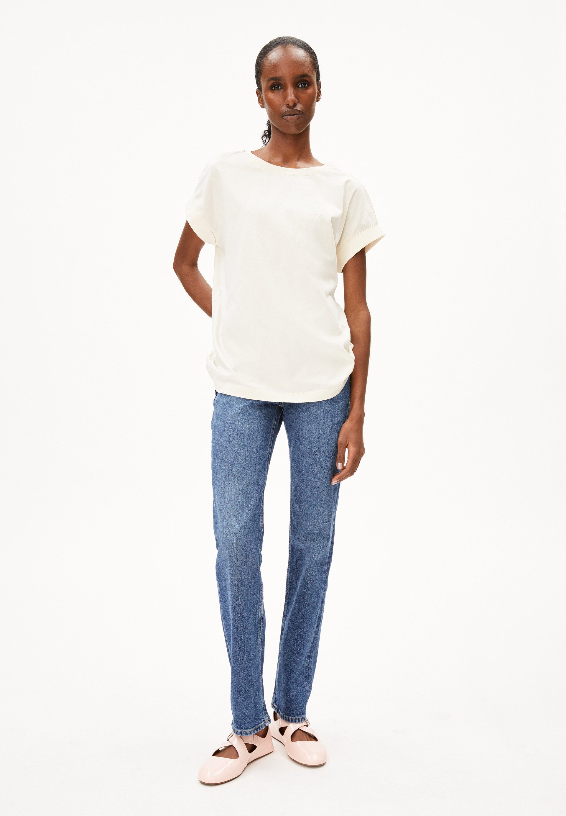 Armedangels T-Shirt IDAARA T-Shirt aus Bio-Baumwolle Loose Fit günstig online kaufen