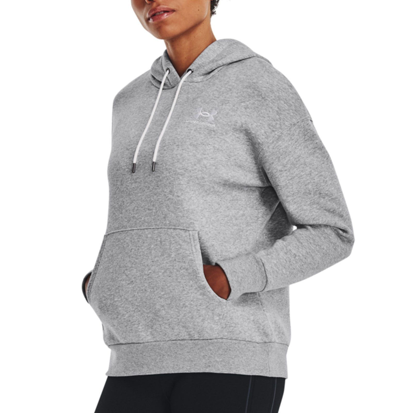 Under Armour® Kapuzenpullover Essential Fleece Hoodie mit Markenlogo und -schriftzug