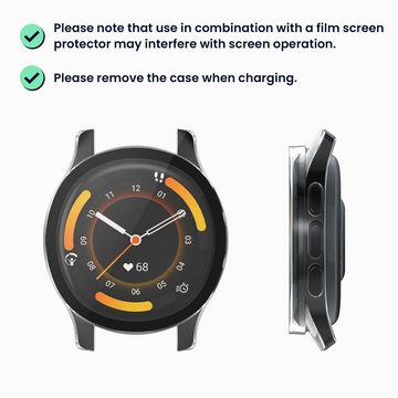 kwmobile Smartwatch-Hülle 2x Hülle für Garmin Venu 3, Fullbody Fitnesstracker Glas Cover Case Schutzhülle Set