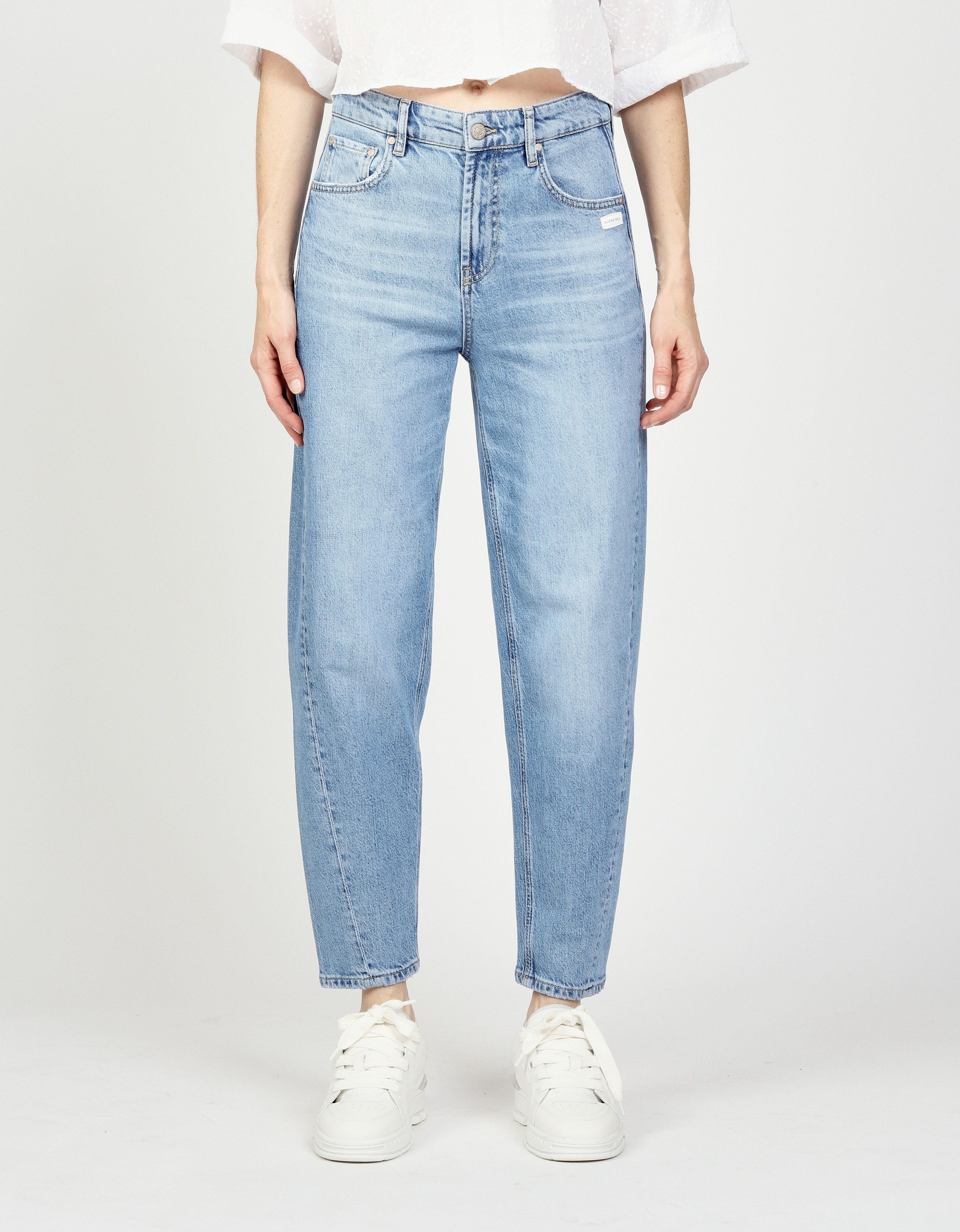 GANG 5-Pocket-Jeans 94BLAKE mit eingesetztem Seitenstreifen, cropped günstig online kaufen