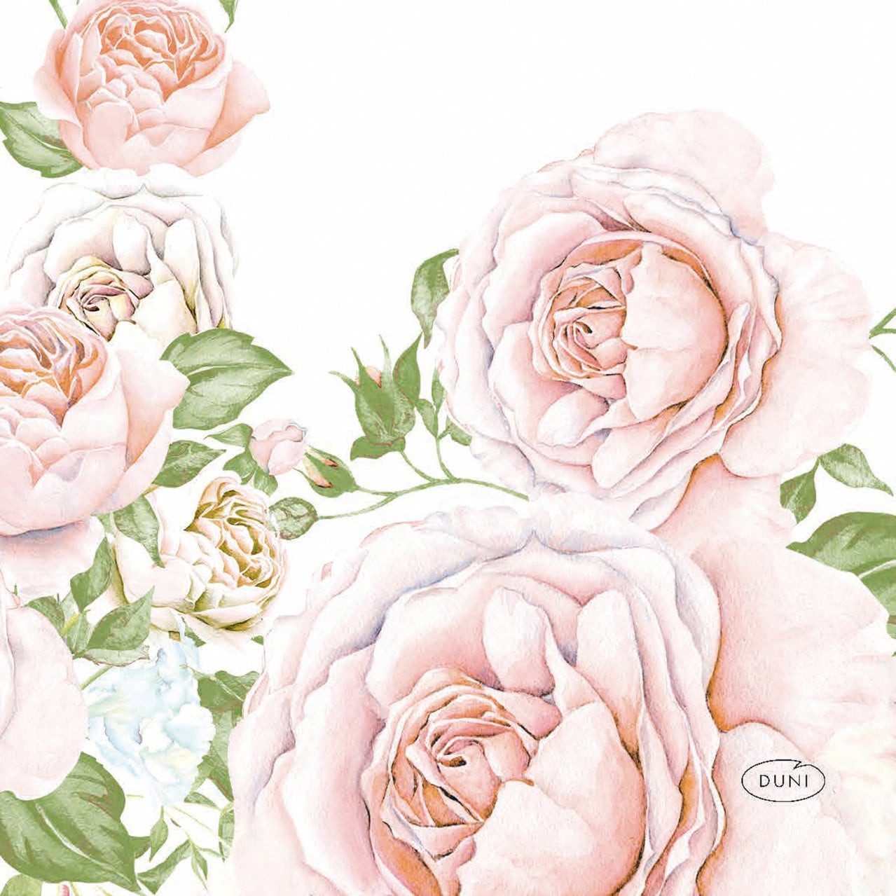 Duni Papierserviette Duni Servietten Rose Glory 24 x 24 cm - 20er Pack
