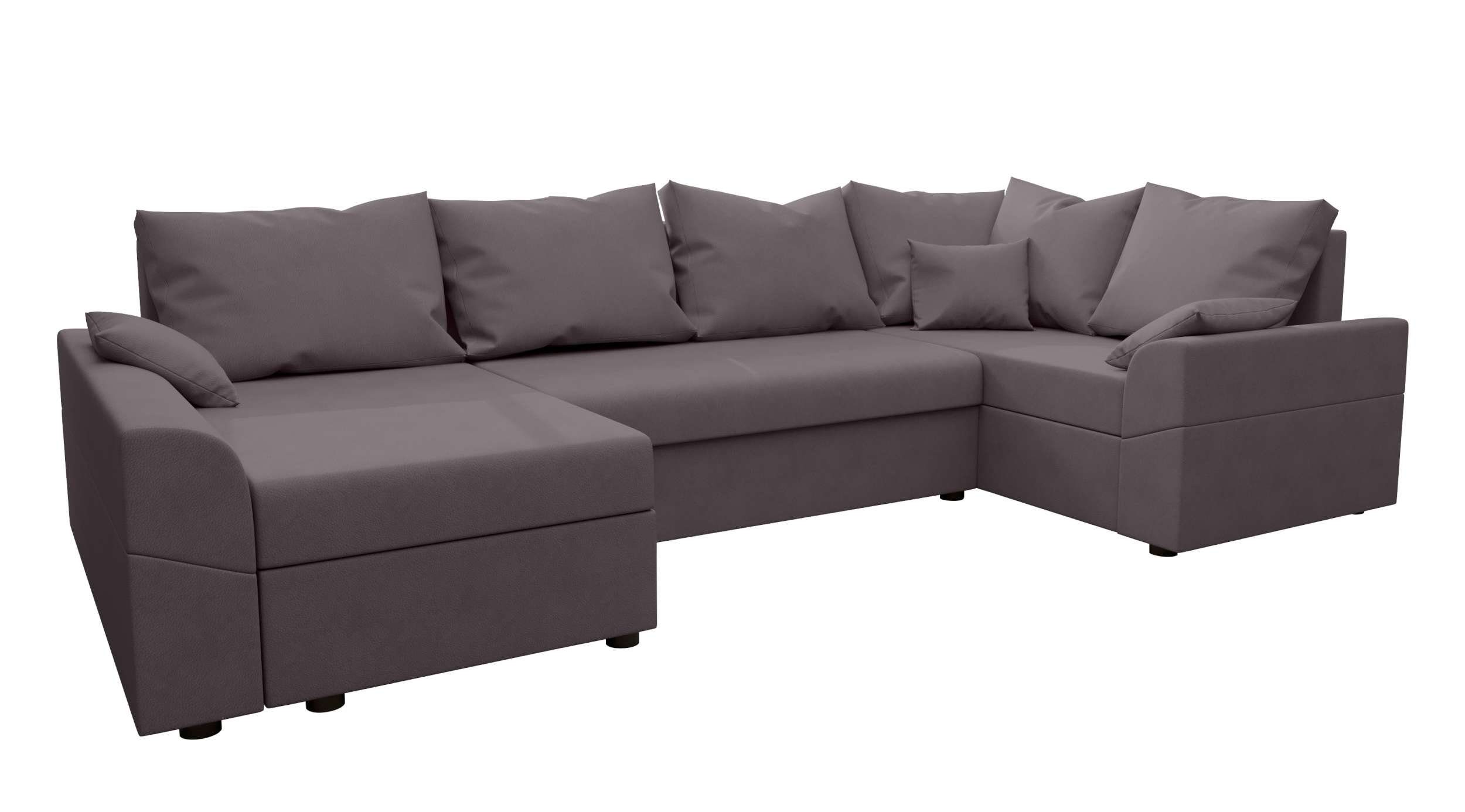 Eckcouch, Design mit Bailey, Wohnlandschaft U-Form, mit Stylefy Sofa, Modern Bettkasten, Bettfunktion, Sitzkomfort,
