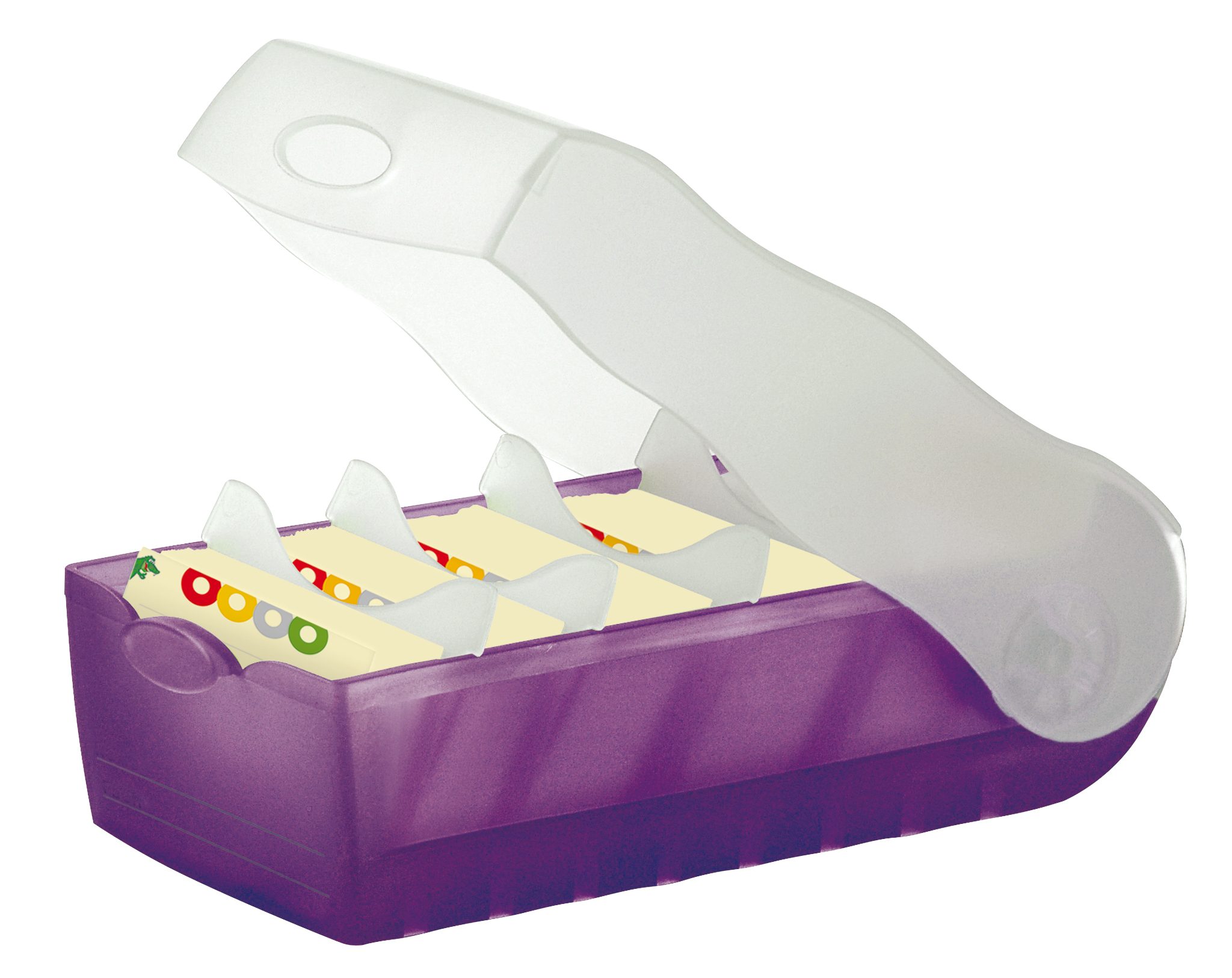HAN Karteikasten 997-673D Karteibox CROCO DIN A7 quer - Lila