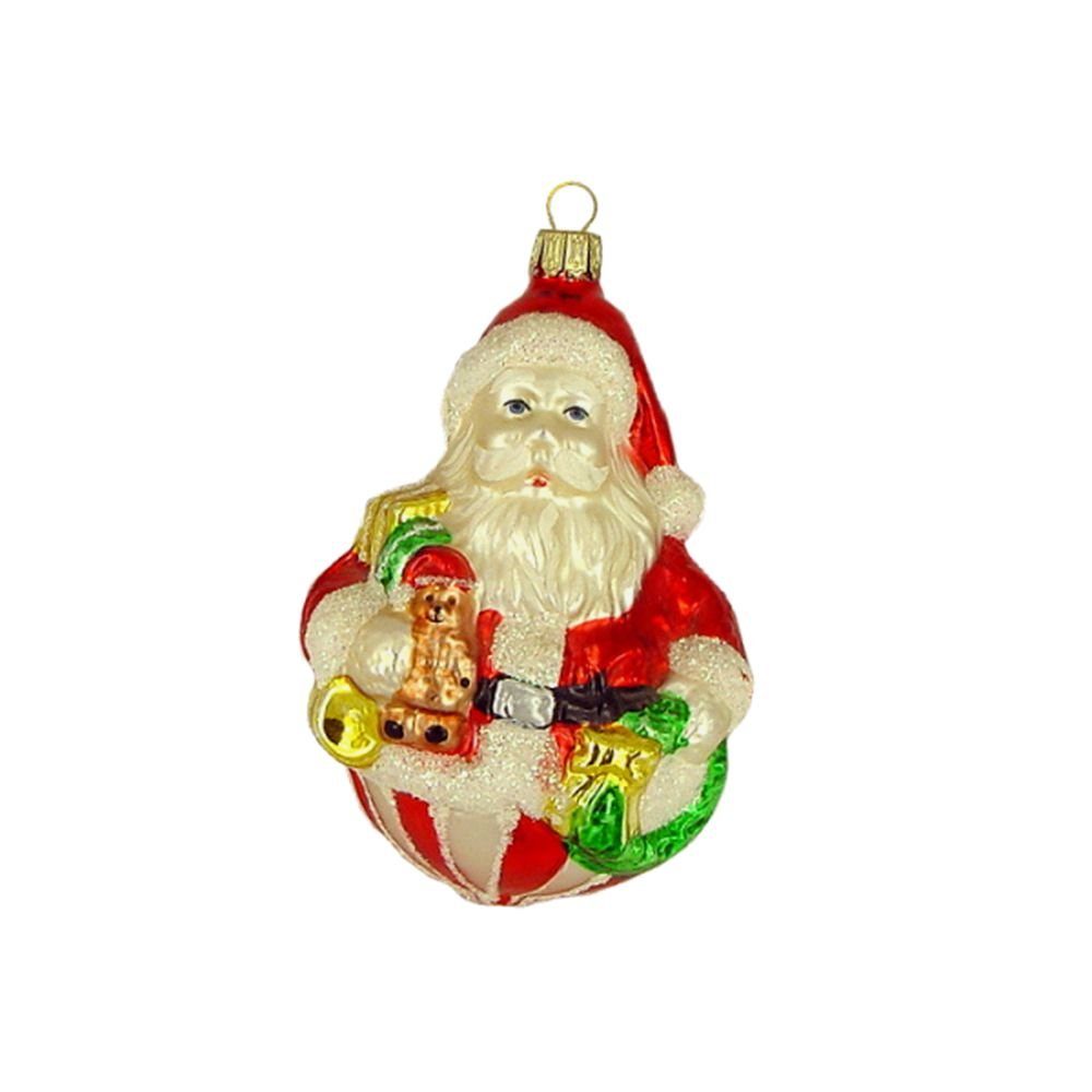 Haberland Glasschmuck Lauscha Christbaumschmuck Spielzeugweihnachtsmann bunt 11 cm Lauschaer Glas