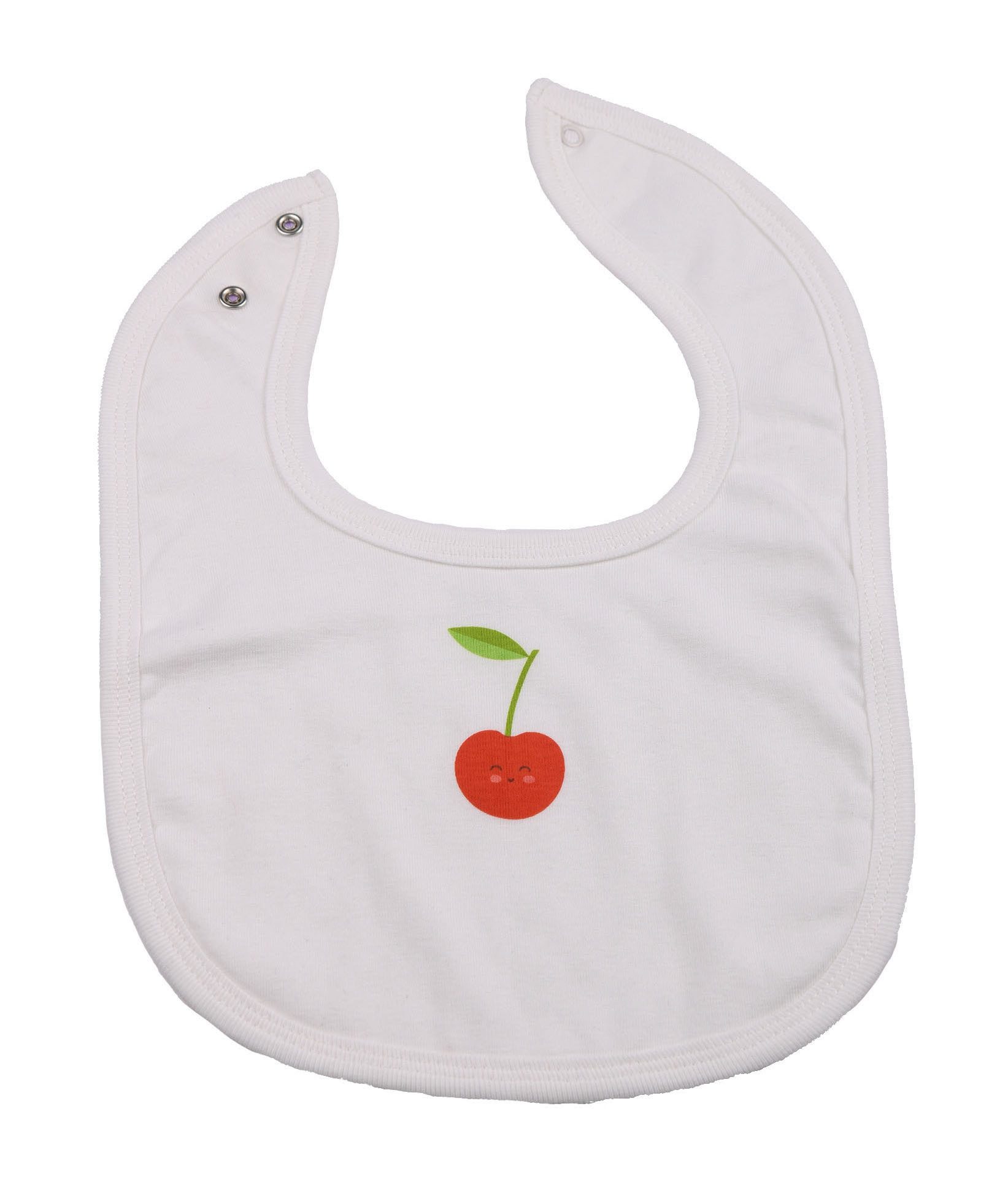 El Puente Lätzchen Babylätzchen "Funny Cherry", Einheitsgröße, Handmade, Bio, Handmade