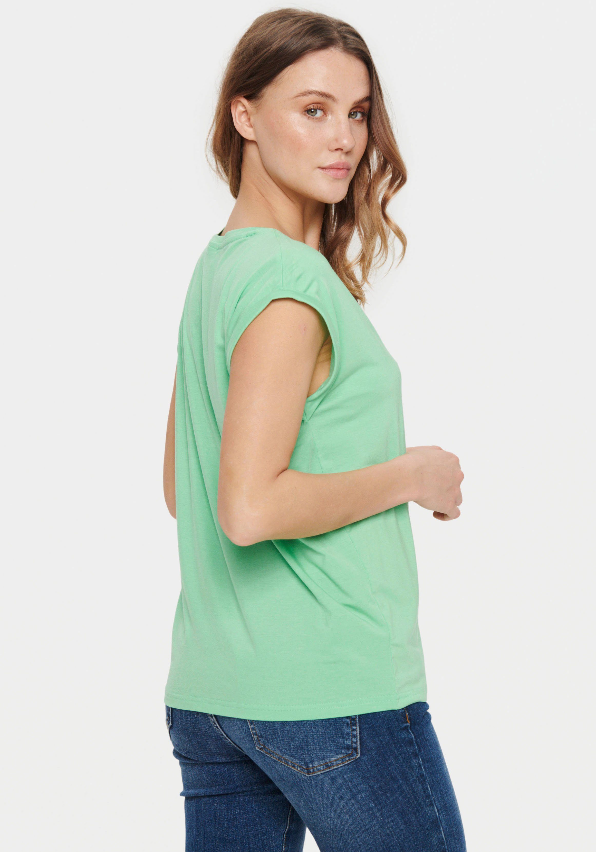 Saint Tropez Kurzarmshirt T-Shirt Absinthe AdeliaSZ U1520, Green