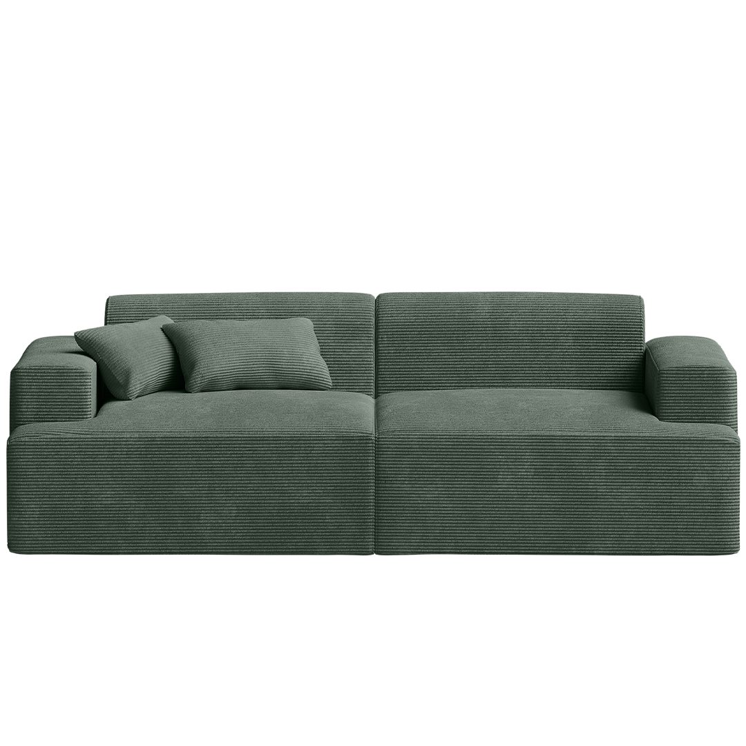 skølm Sofa Freki aus Cord, Vollschaumcouch mit Federkern und Vakuum-Kompres günstig online kaufen