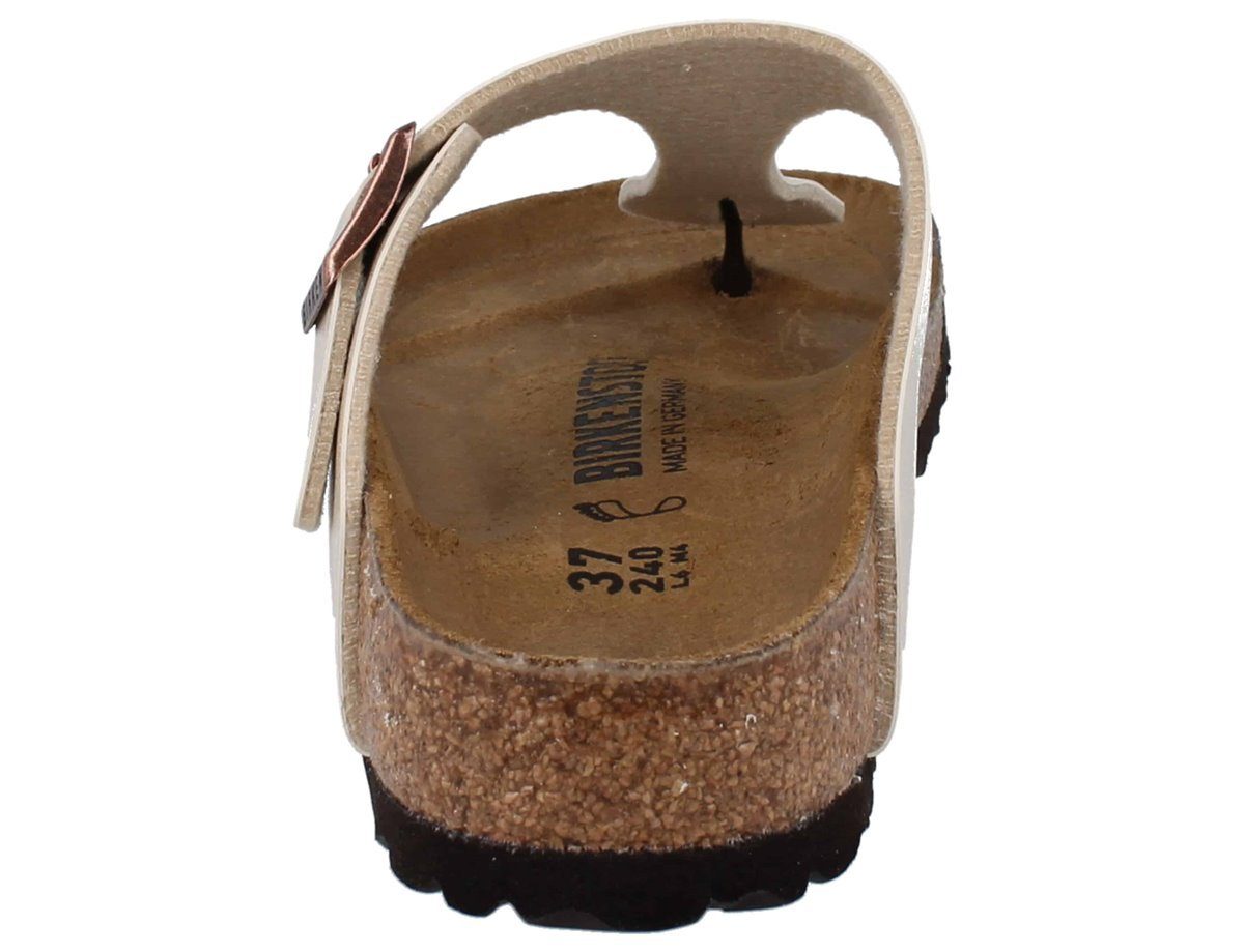 Birkenstock BIRKENSTOCK Gizeh BS Damen Zehentrenner weiß gold Birko-Flor normale Zehentrenner