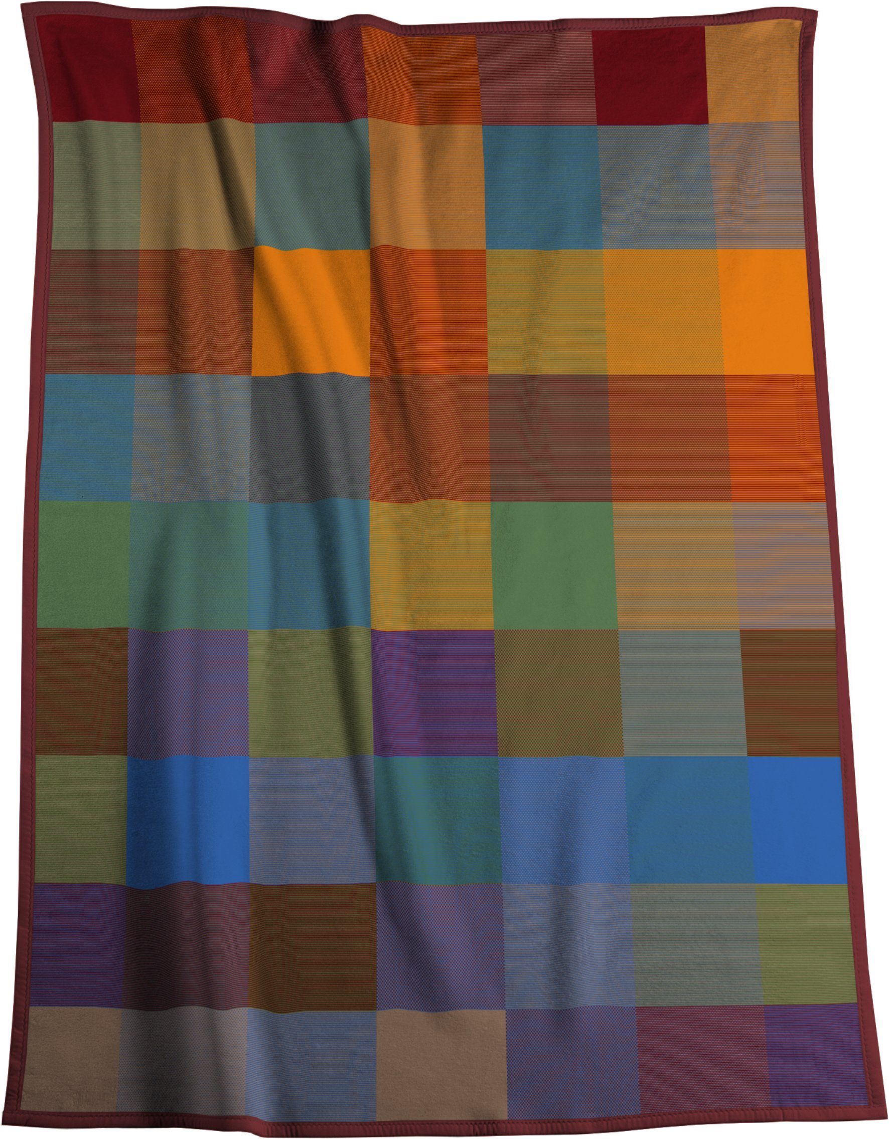 Wohndecke Colourmix, bunt karierte Sofadecke aus 100% Baumwolle in 150x200 cm, Biederlack, Made in Germany