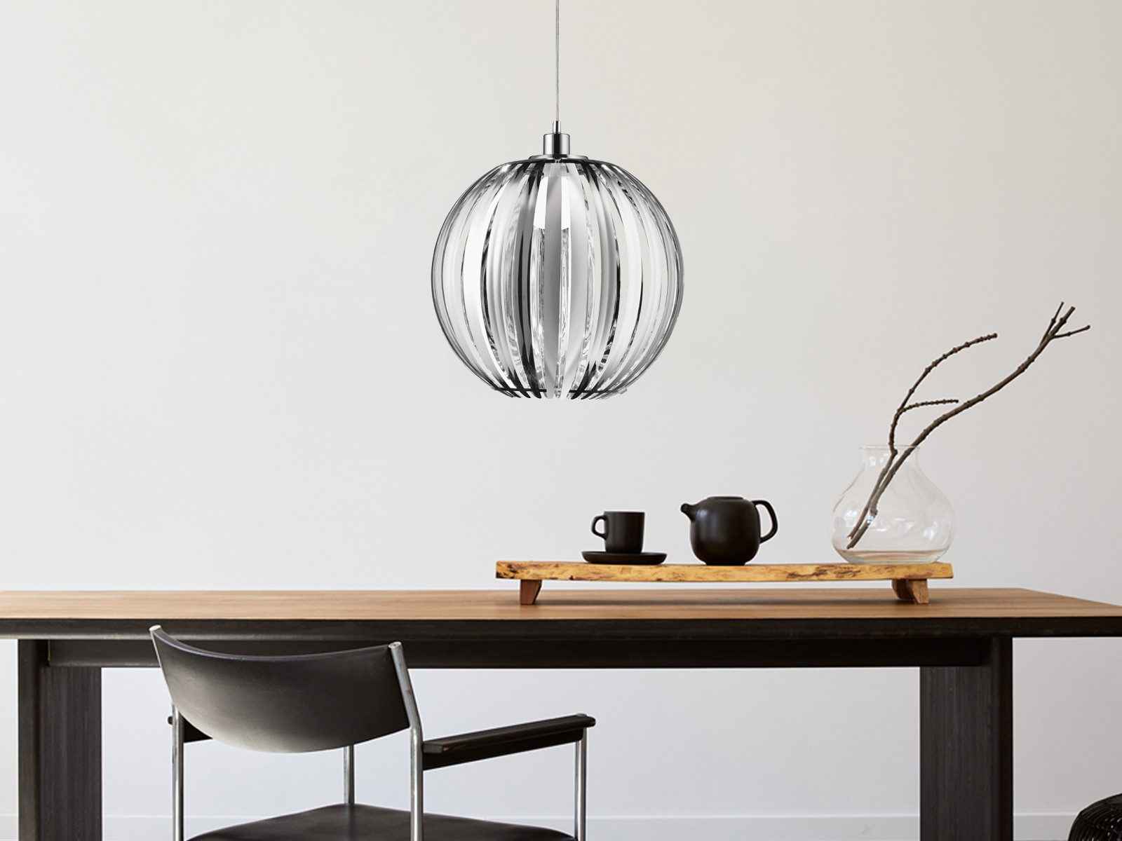 TRIO Leuchten LED Pendelleuchte, Dimmfunktion, LED wechselbar, Warmweiß, gr günstig online kaufen