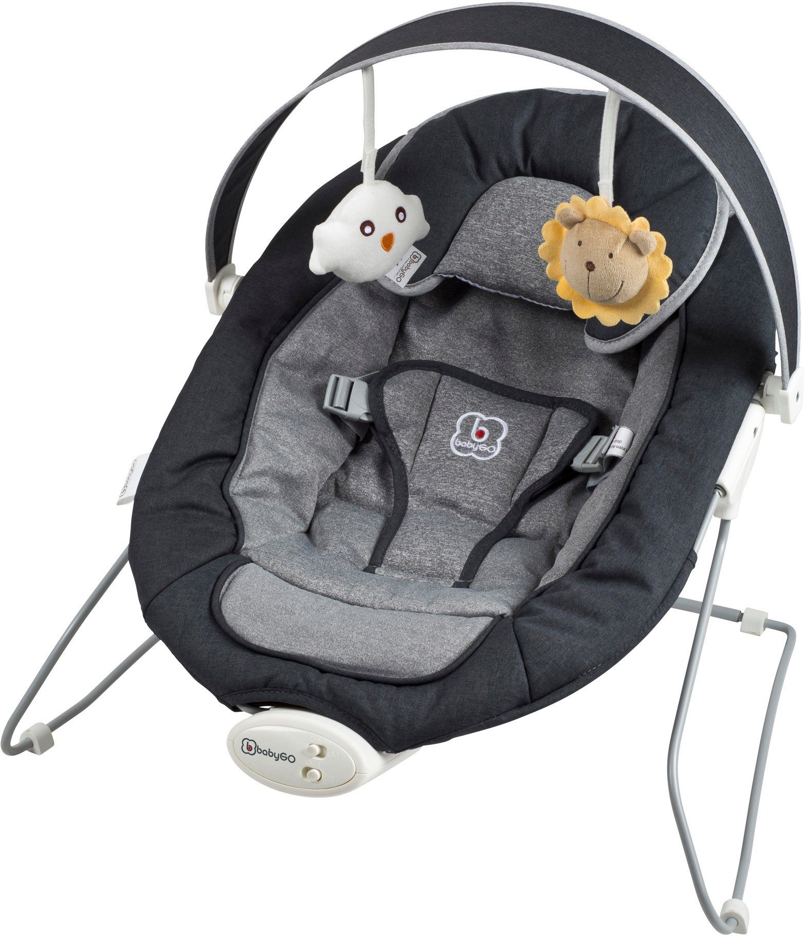 Image of BabyGo Babywippe »Cozy, anthracite«, mit Sound und Vibrationsfunktion