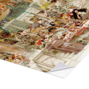 Posterlounge Wandfolie Lawrence Alma-Tadema, Frühling, Malerei