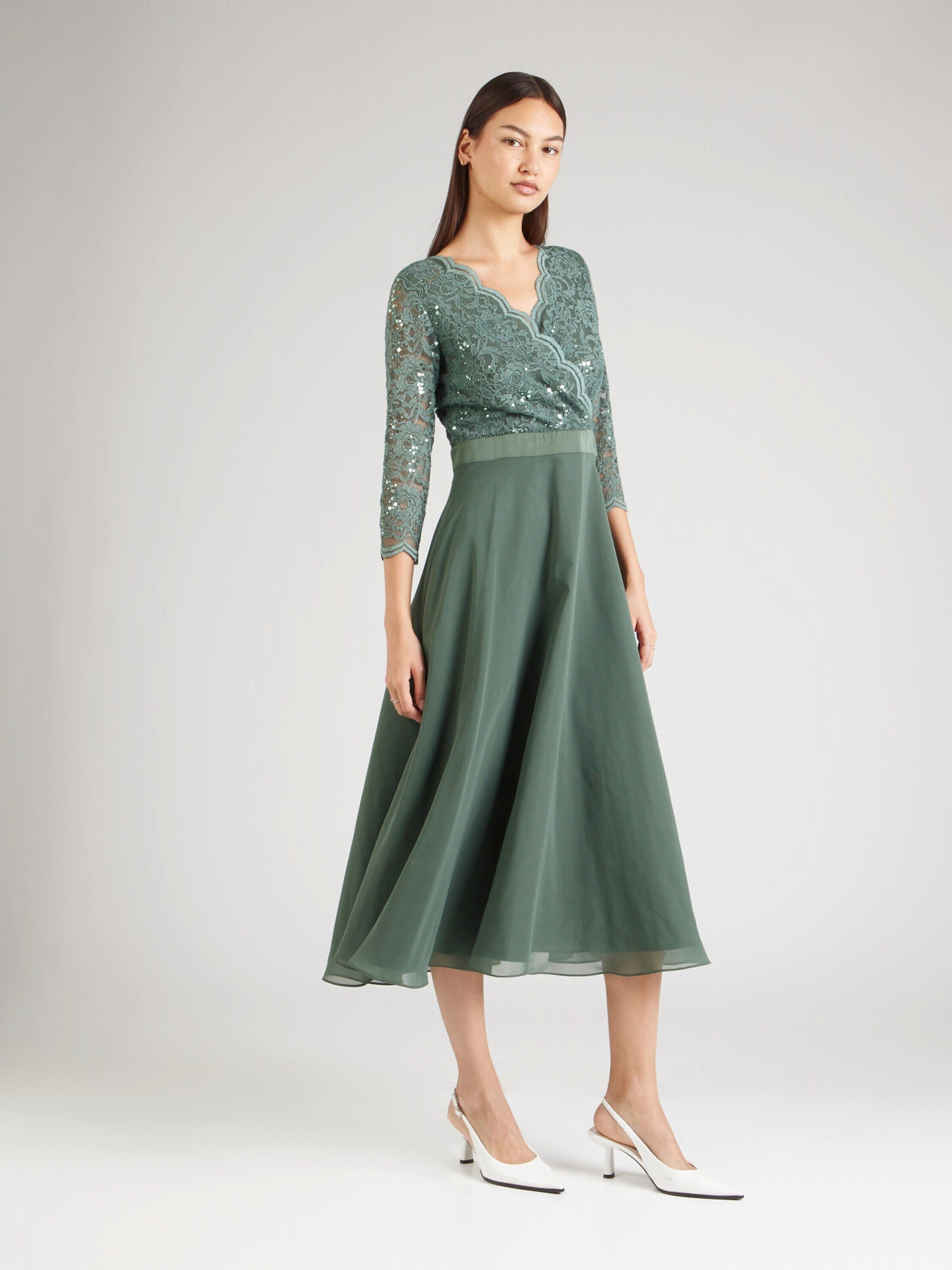 SWING Midikleid (1-tlg) Spitze