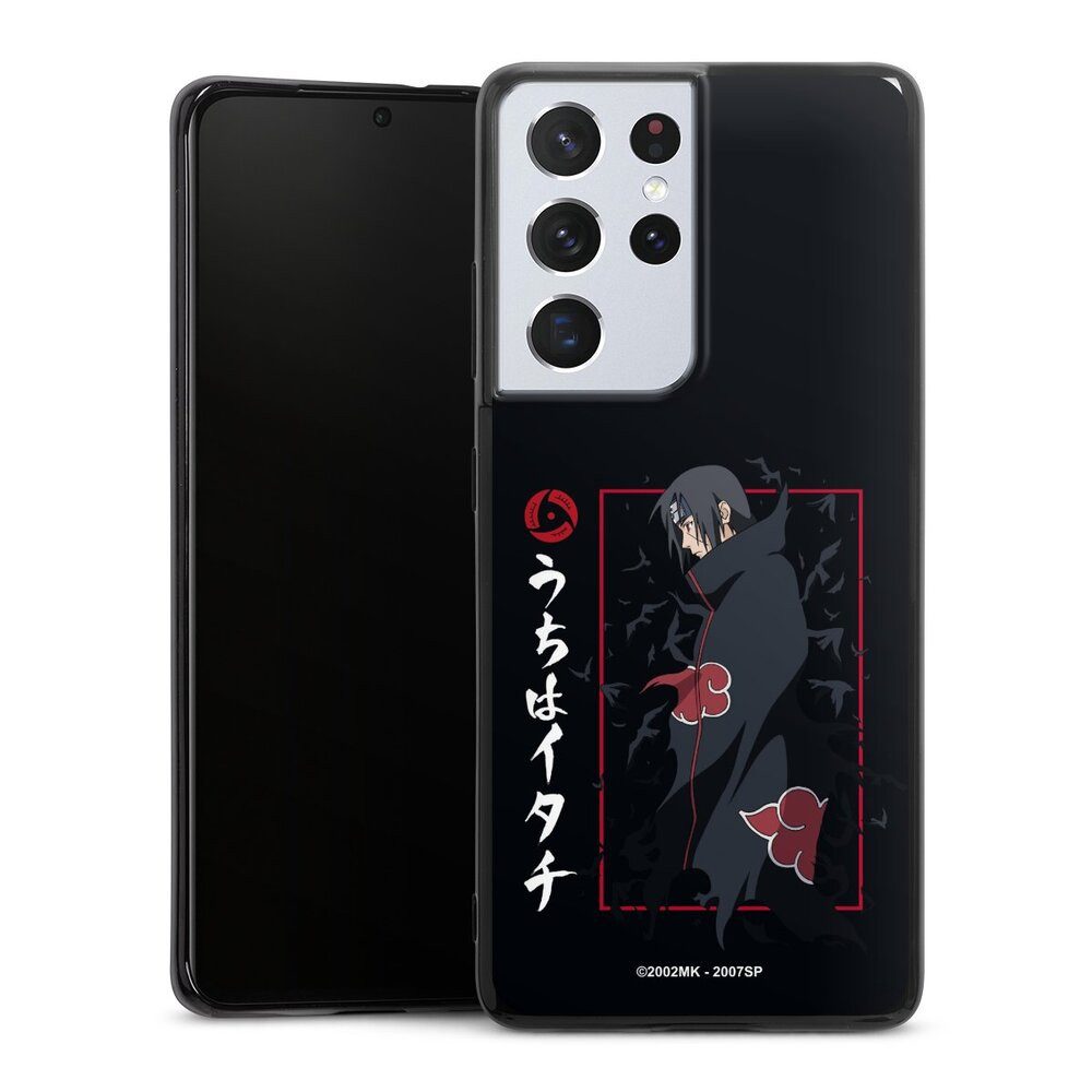 DeinDesign Handyhülle Itachi Uchiha Offizielles Lizenzprodukt Naruto Shippuden, Samsung Galaxy S21 Ultra 5G Silikon Hülle Bumper Case Smartphone Cover