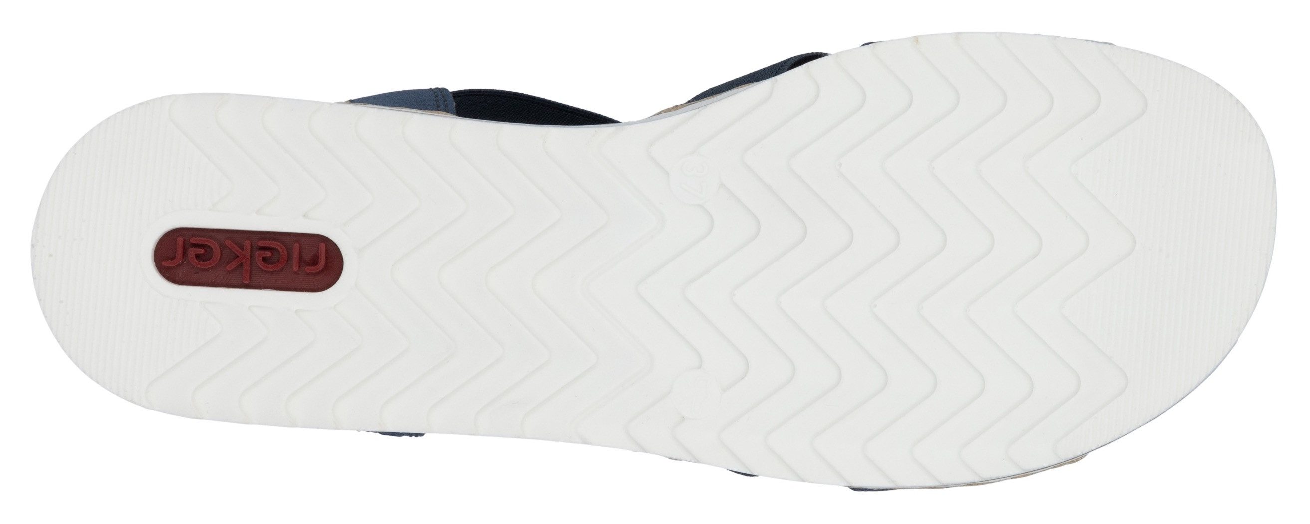 Rieker Riemchensandale Sommerschuh, Sandalette, Keilabsatz, mit sommerlicher Verzierung