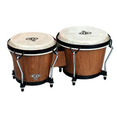 Latin Percussion Bongo, Traditional Bongos CP221-DW, 6"&7", Dark Wood, Black Rims
