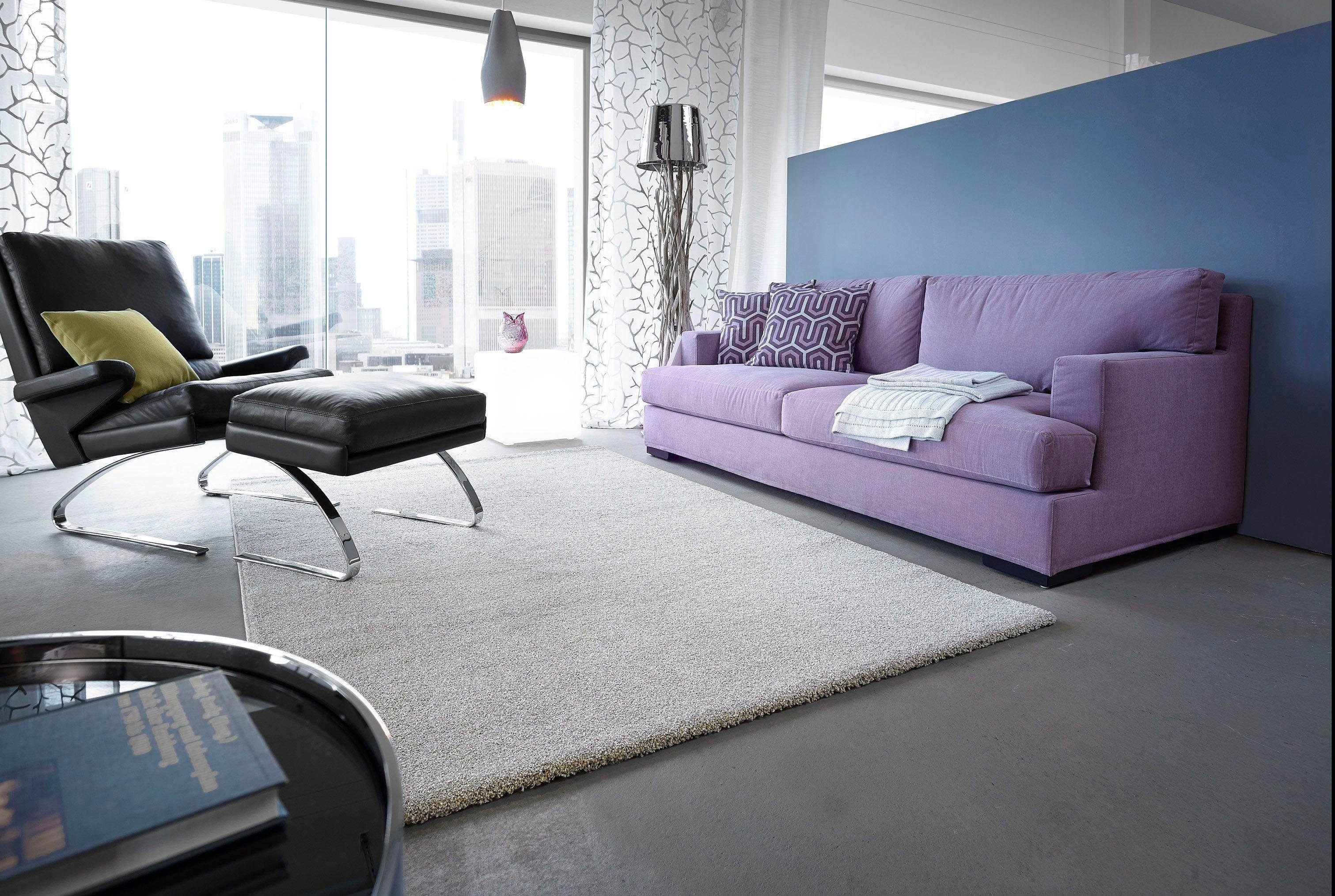 ASTRA Teppich Samoa Uni, rechteckig, Höhe: 20 mm, hochwertiger Kurzflor in vielen Farben, Wohnzimmer