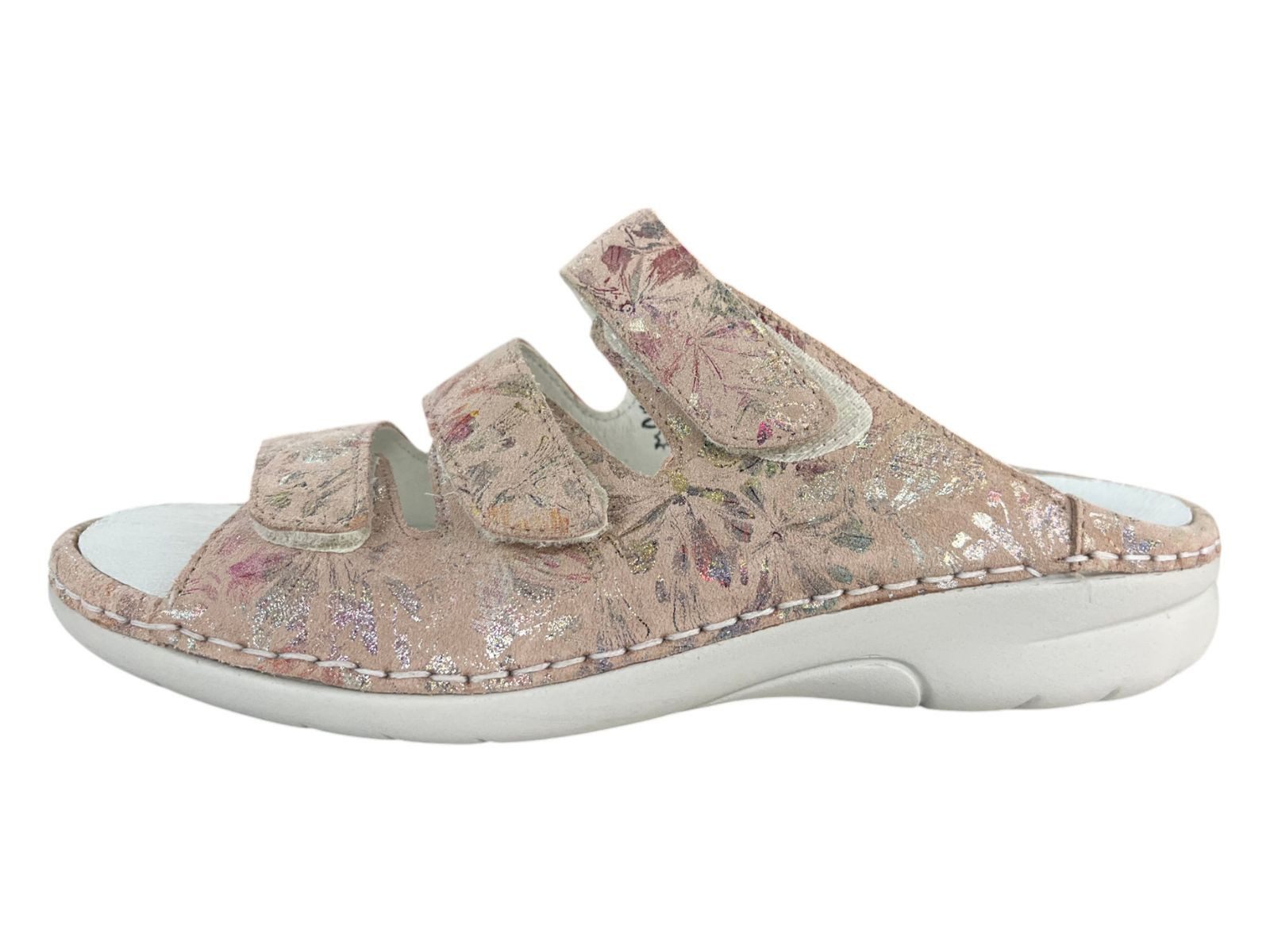 WALDLÄUFER Damen Pantolette GUNNA 204501-168-089 apricot orange rosa Sandale