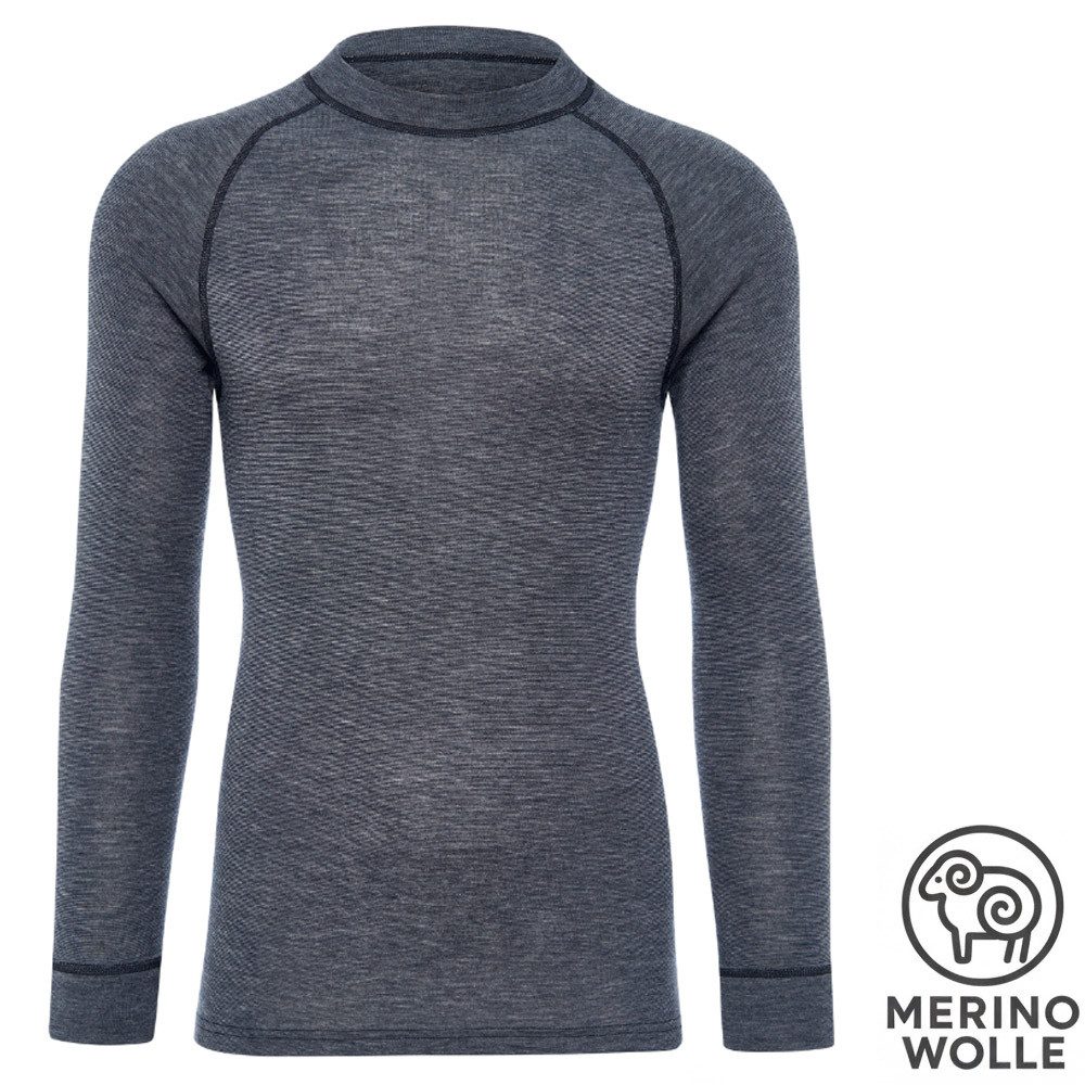Funktionsshirt THERMOWAVE - Herren Merino Warm Active Long Sleeve Shirt Longshirt