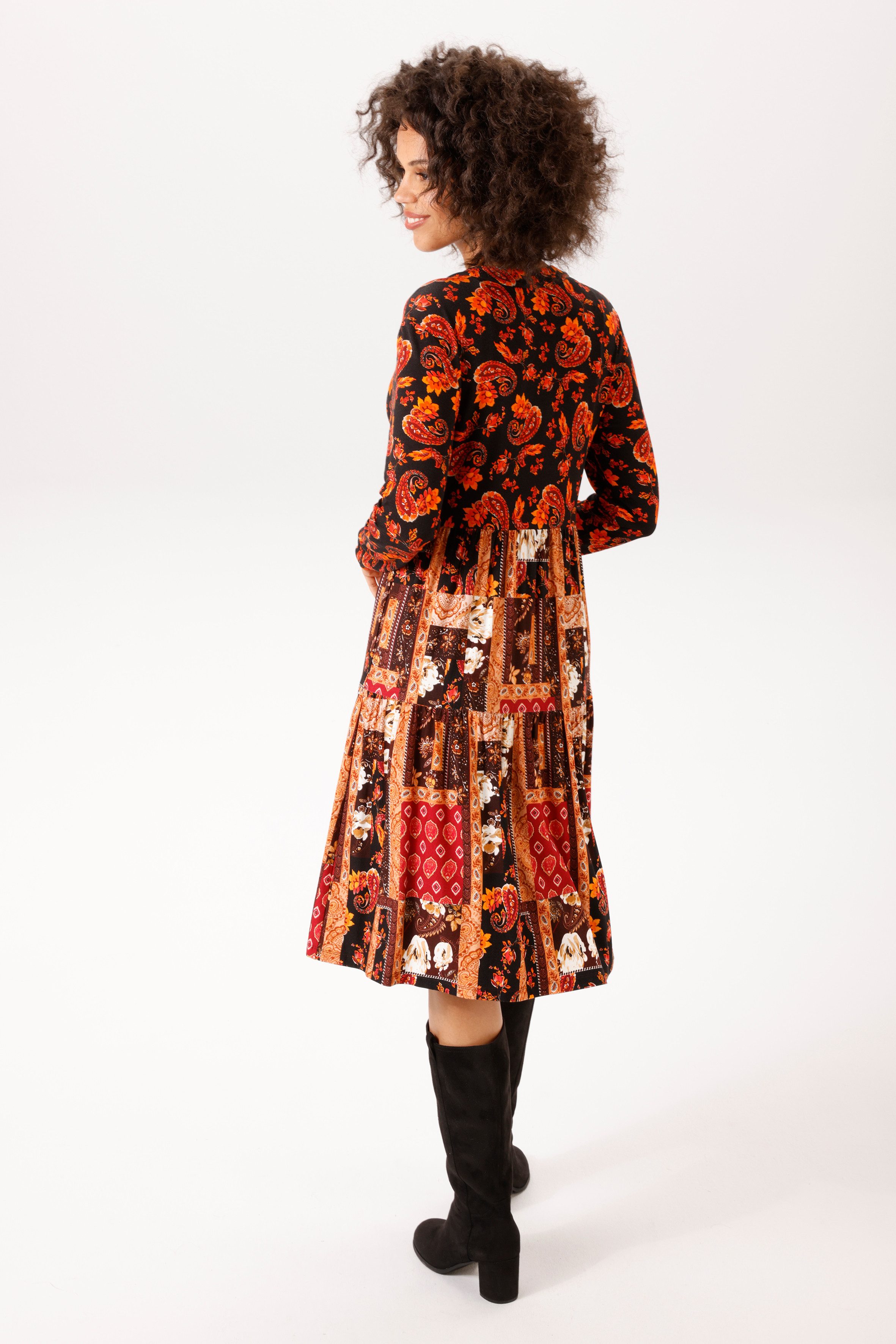 Aniston CASUAL Jerseykleid im farbenfrohen Muster-Mix - NEUE KOLLEKTION