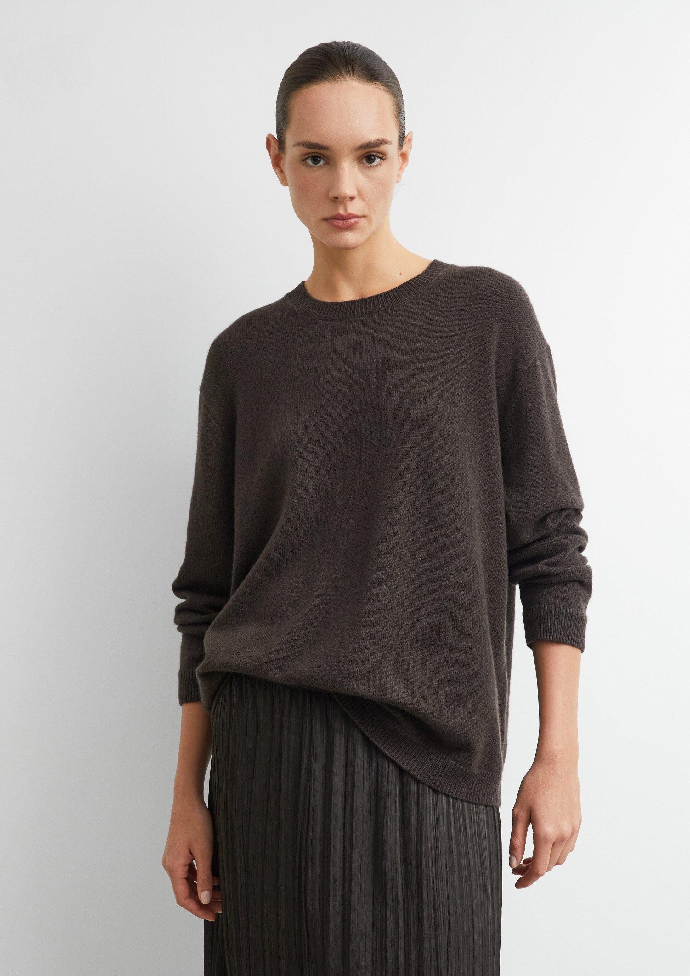 comma Longpullover Strickpullover Oversized Wollmix-Pullover