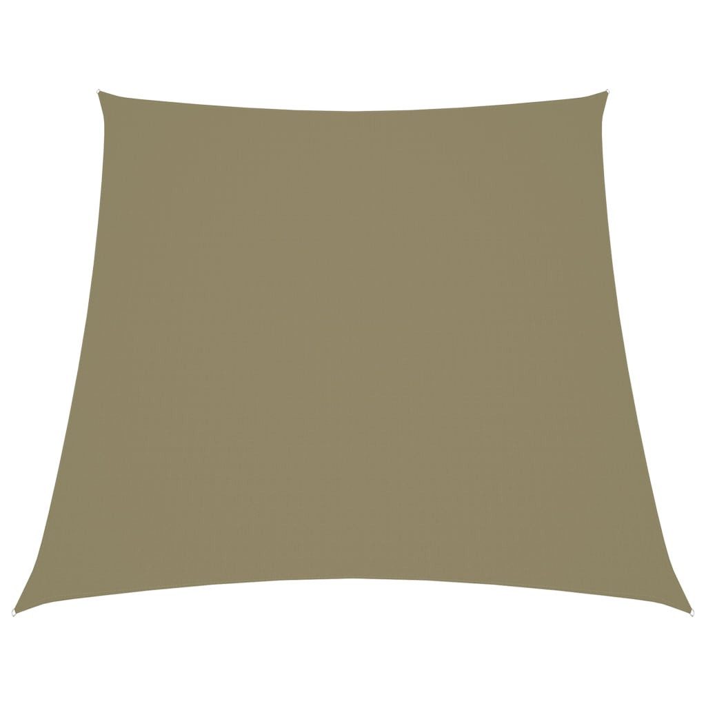 vidaXL Sonnensegel Sonnensegel Oxford-Gewebe Trapezförmig 2/4x3 m Beige, (1-tlg)