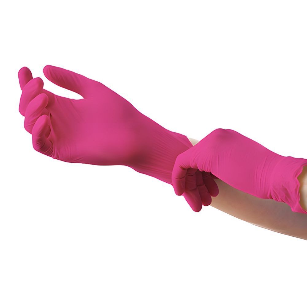 Medi-Inn Einweghandschuhe 1000x Classic Nitril puderfrei magenta Nitril Magenta Größe M