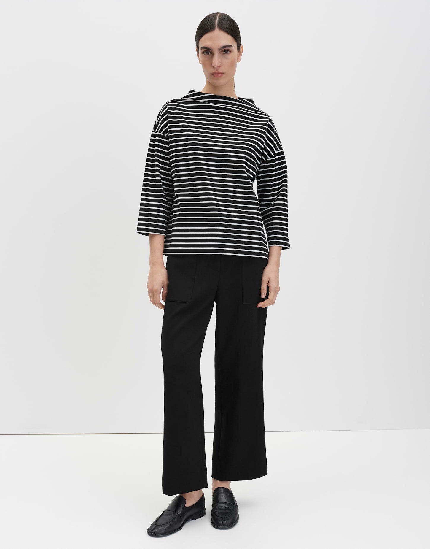 someday 3/4-Arm-Shirt KALEO Loose aus BCI Cotton Mix weite Passform, leicht ausgestellt geschnitten