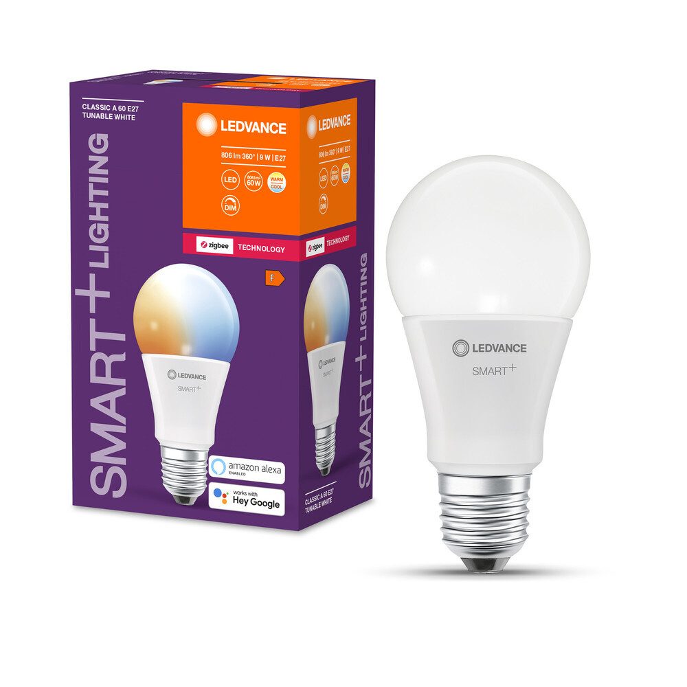 LED-Leuchtmittel E27, 9W, 6500K, 806lm, warmweiß