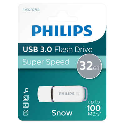 Philips FM32FD75B/00 USB-Stick (USB 3.0, Lesegeschwindigkeit 100,00 MB/s, Shadow Grey®, 32 GB, USB 3.0, 1er Pack)