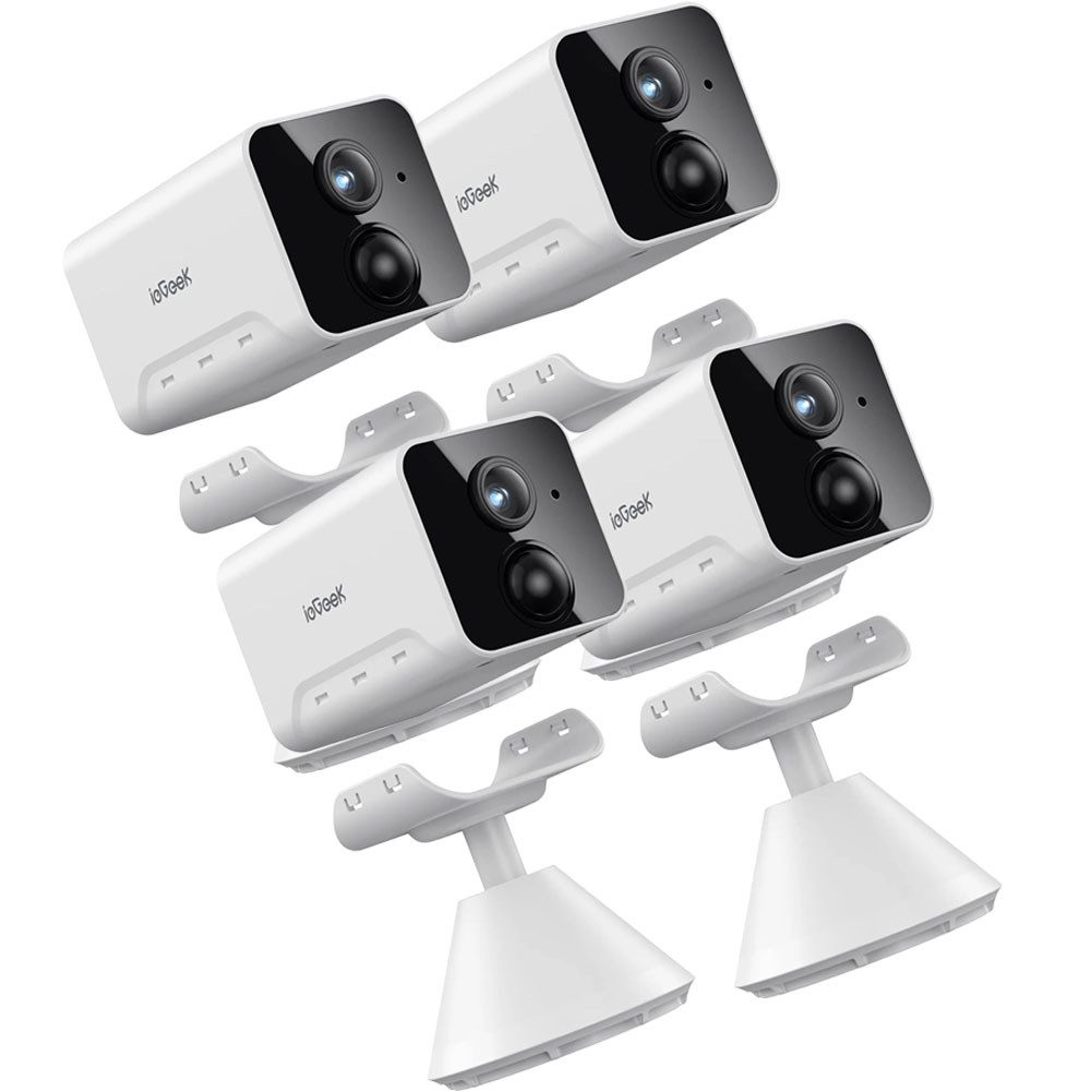 TWUFY IP-Überwachungskamera Mini Kamera WiFi Überwachungskamera Innen,Kamera Überwachung Innen (Innen, Innenbereich, 4-tlg., 2K Mini Kamera kabellos mit Nachtsicht & AI-Alarm, Mit Akku Kompakte Sicherheitskamera mit Bewegungsmelder/Nachtsicht)
