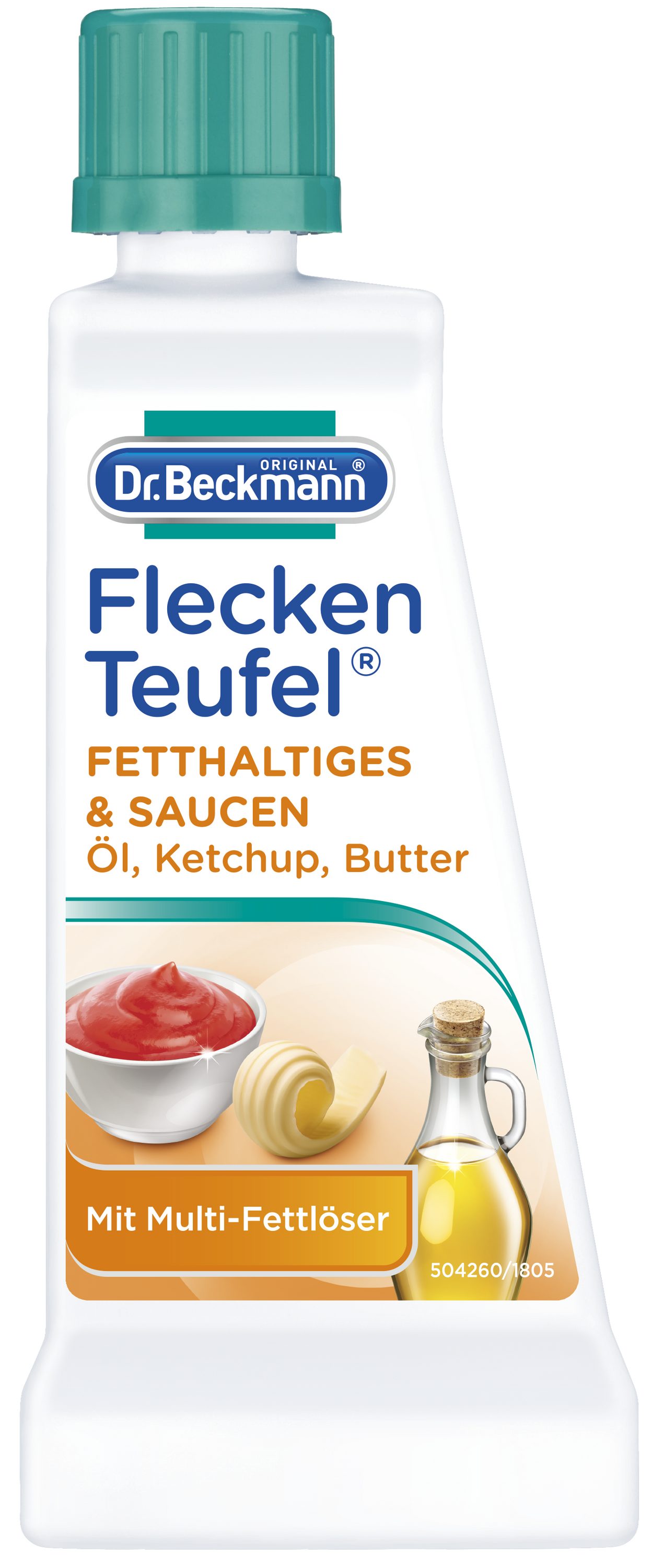Dr. Beckmann Fleckenteufel Fetthaltiges, Saucen, Spezialfleckentferner, 1x 50 ml Fleckentferner