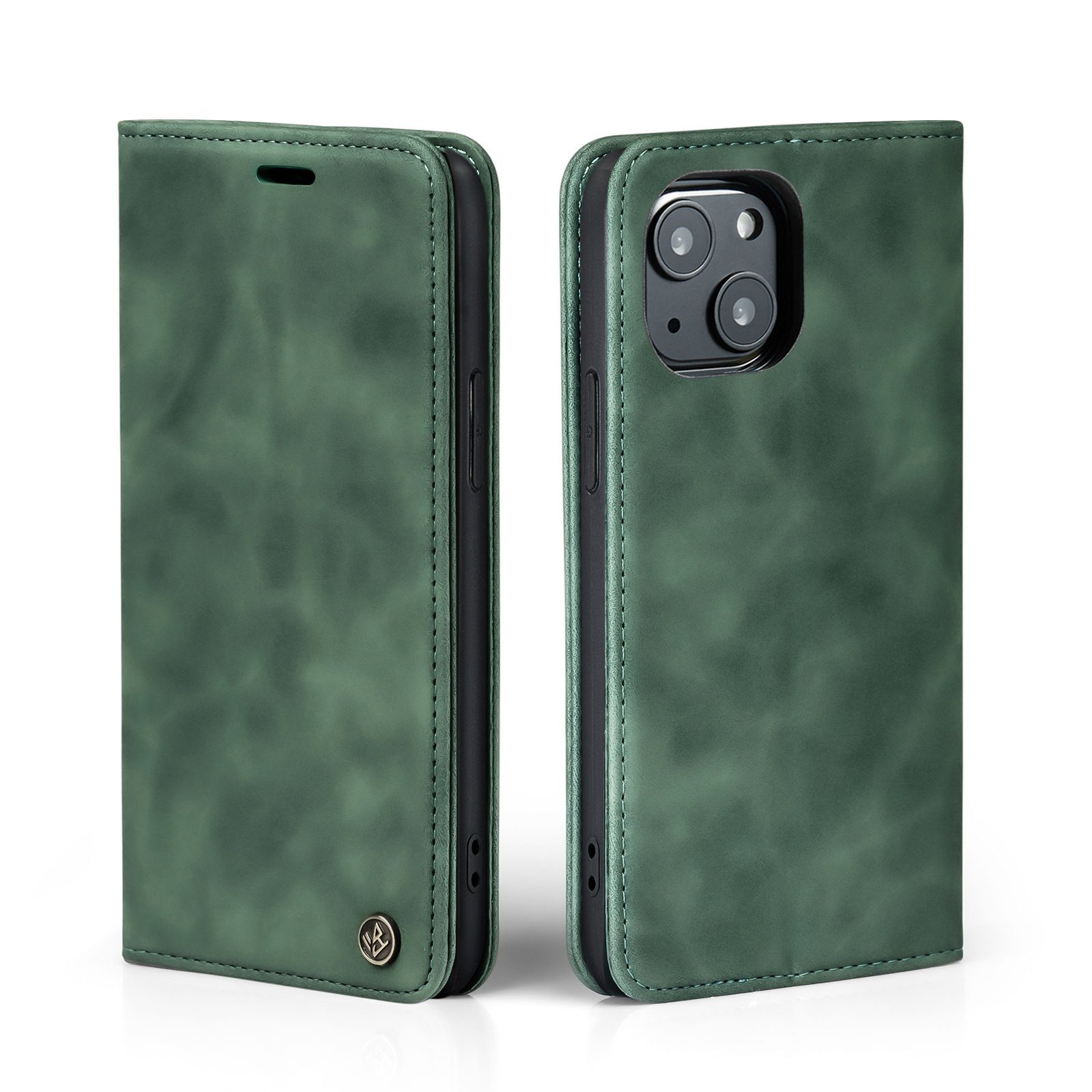 Tec-Expert Handyhülle Tasche Hülle für Apple iPhone 13 6.1 Zoll, 6.1, Cover Klapphülle Case mit Kartenfach Fliphülle aufstellbar