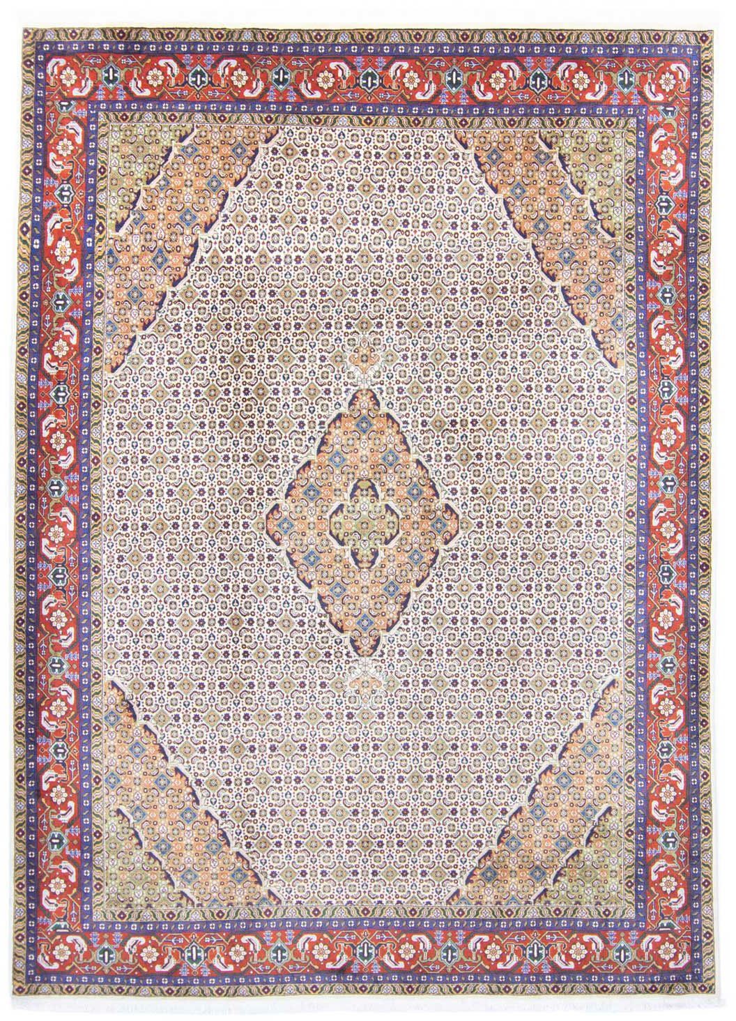Wollteppich Ardebil Medaillon Beige 290 x 200 cm, morgenland, rechteckig, Höhe: 10 mm, Unikat mit Zertifikat