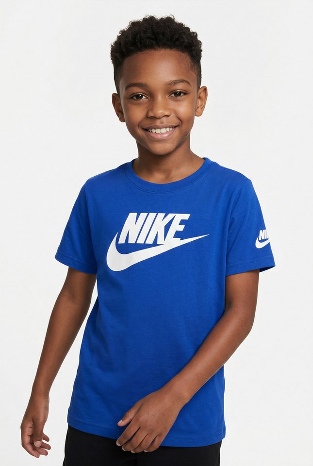 Nike Sportswear T-Shirt FUTURA EVERGREEN SS TEE für Babys, mit Rundhalsausschnitt, Kurzarmdesign, normale Länge