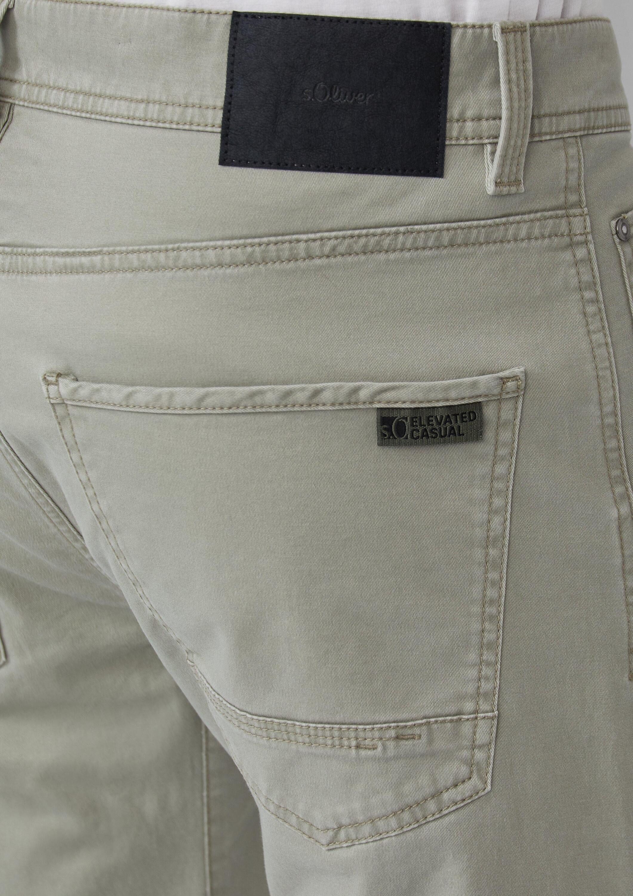 s.Oliver Chinos Hose Chinohose aus Baumwollmix mit Ziernaht