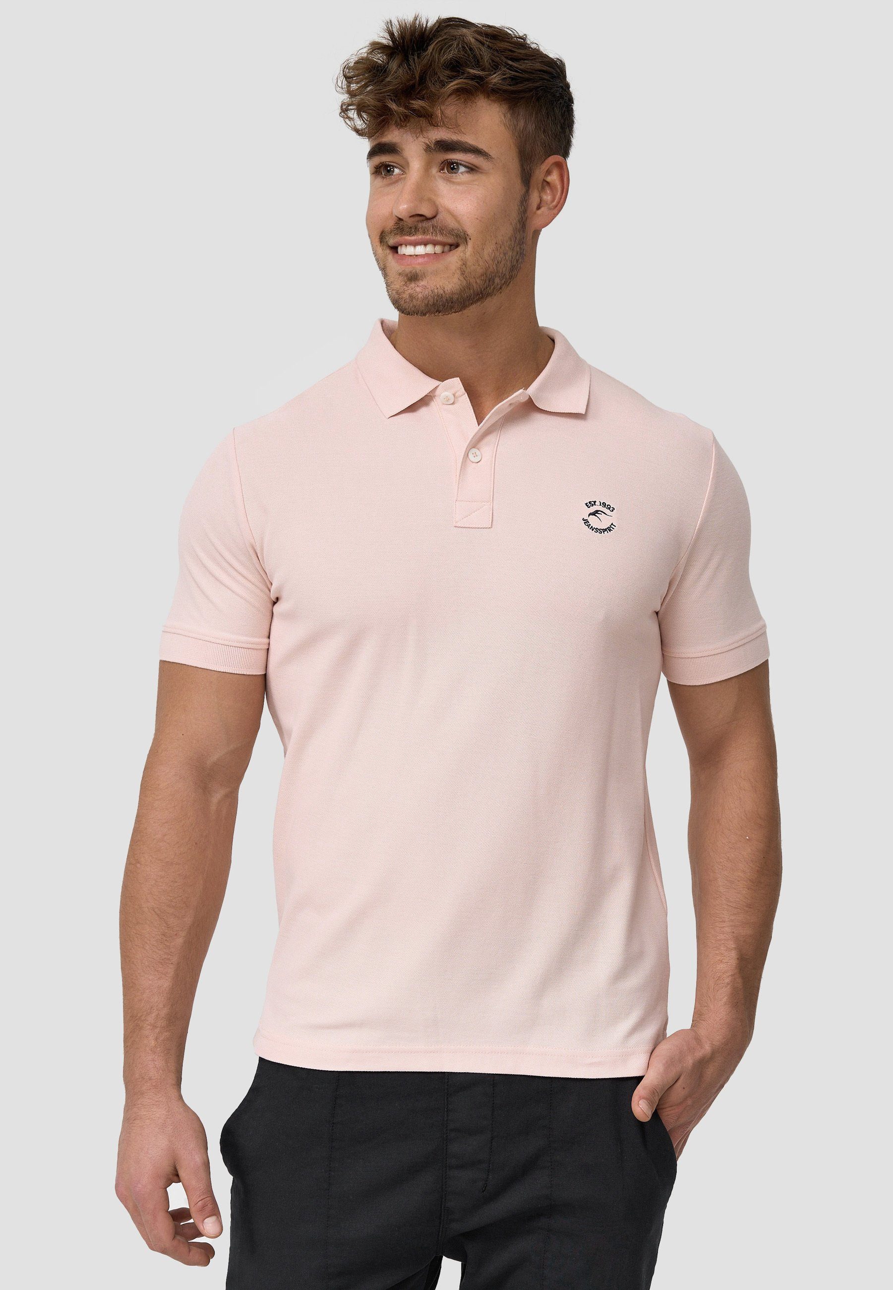 Indicode Poloshirt Wadim Chintz Rose