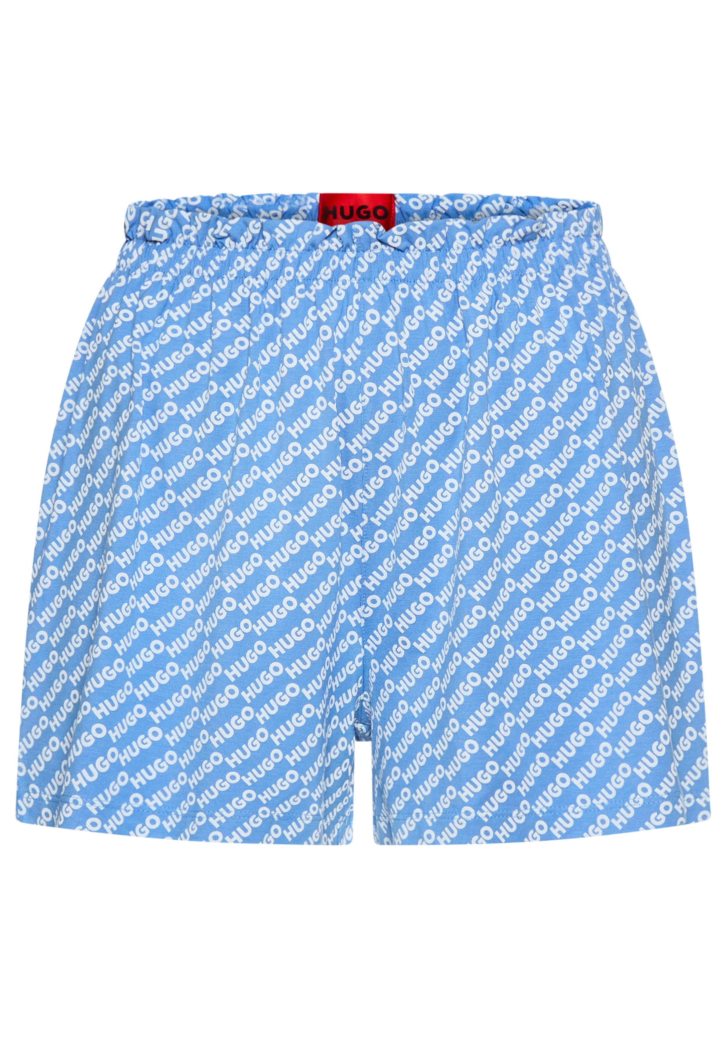 HUGO Shorts Nikka All-Over-Print, elastischer Bund