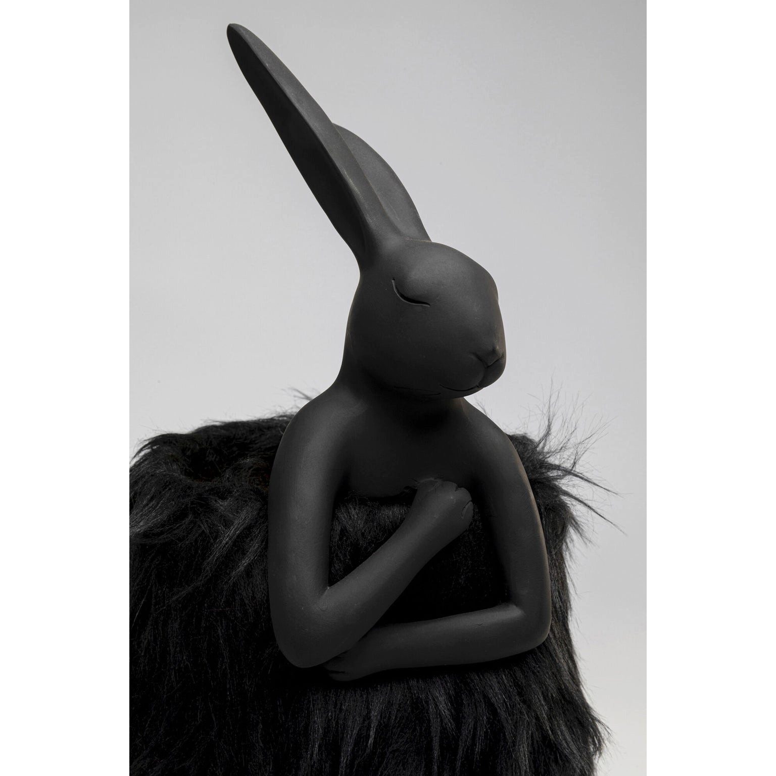Kare Design Tischleuchte Animal Rabbit Fur, Ein-/Ausschalter, ohne Leuchtmittel, Fell-Optik
