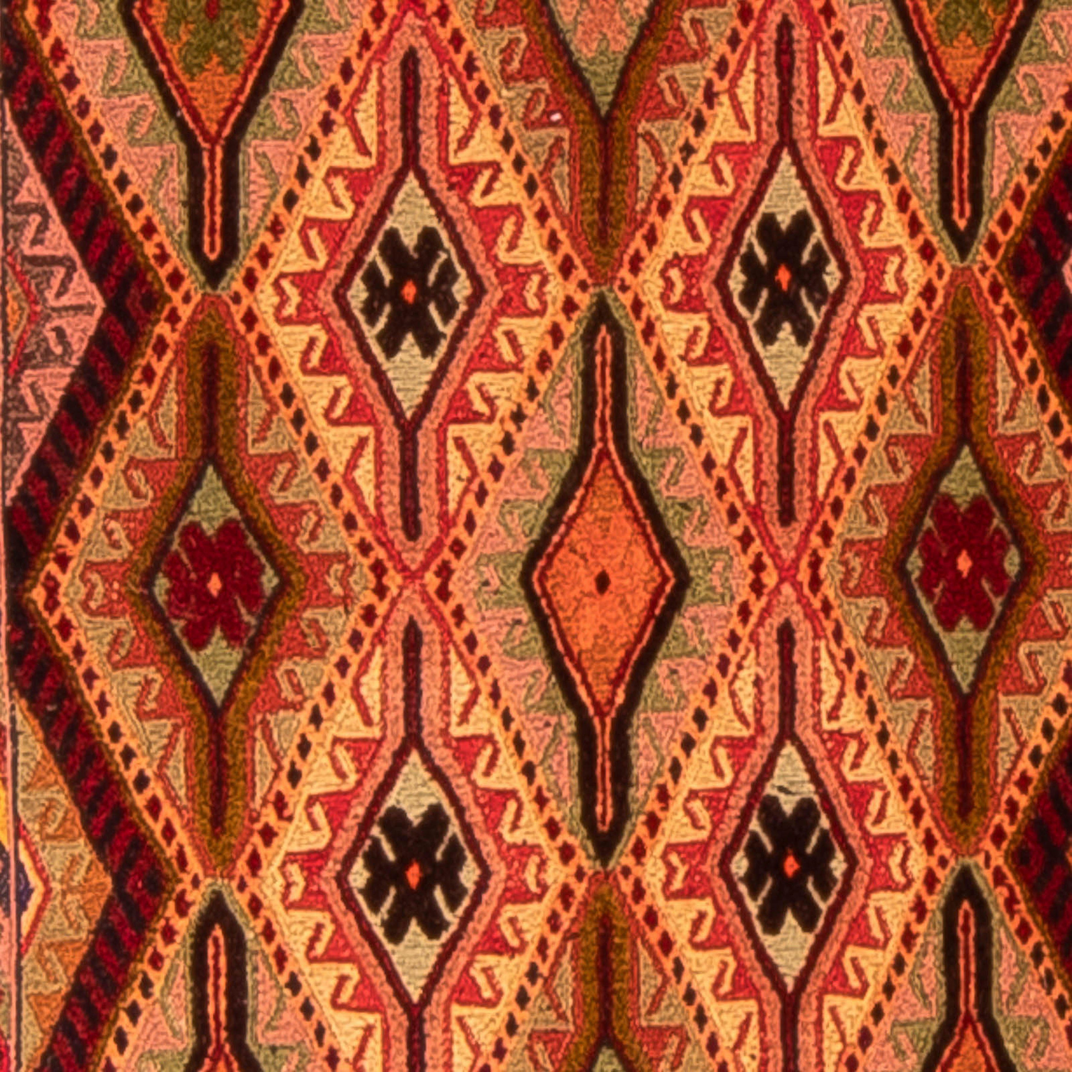 Wollteppich Kelim - Oriental Einzelstück mehrfarbig, Wohnzimmer, - rechteckig, cm 147 x - mm, morgenland, 4 181 Höhe